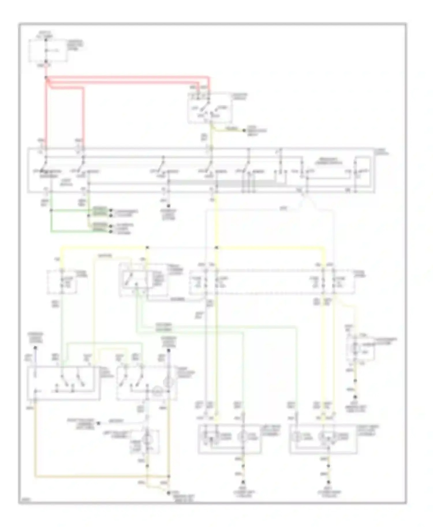 Wiring diagram load reduction relay for Audi A4 B5 (1994-1999)