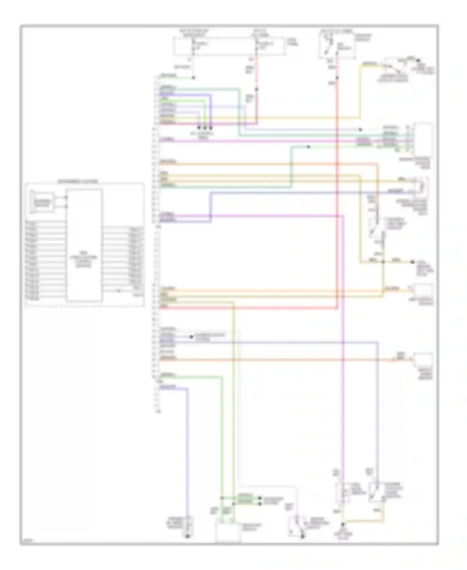Wiring diagram instrument cluster for Audi A4 B5 (1994-1999) (13 of 13)