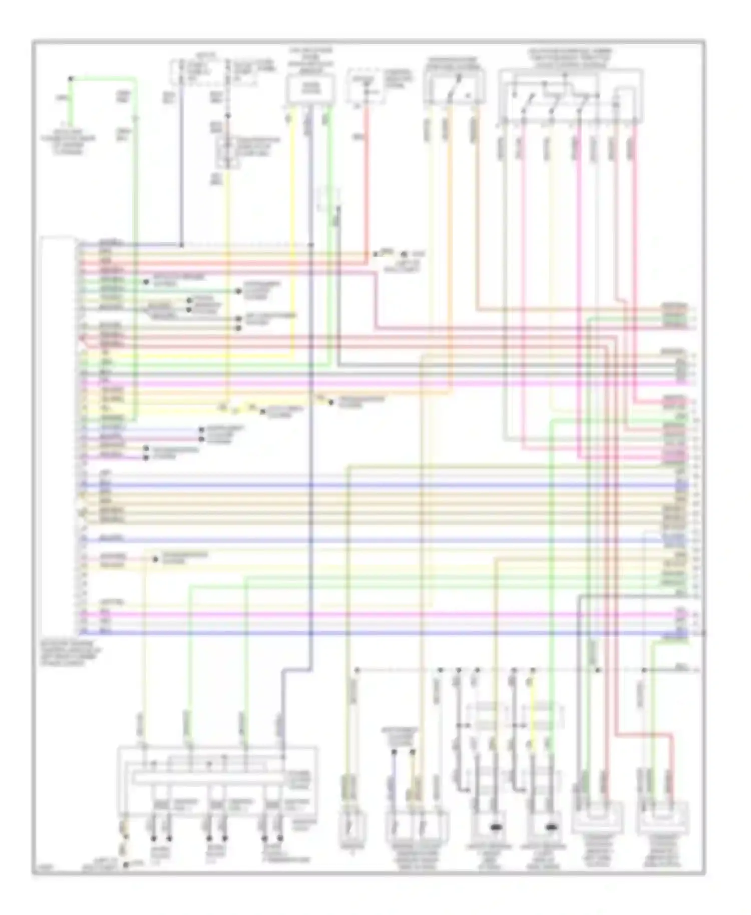 Wiring diagram power output stage for Audi A4 B5 (1994-1999)