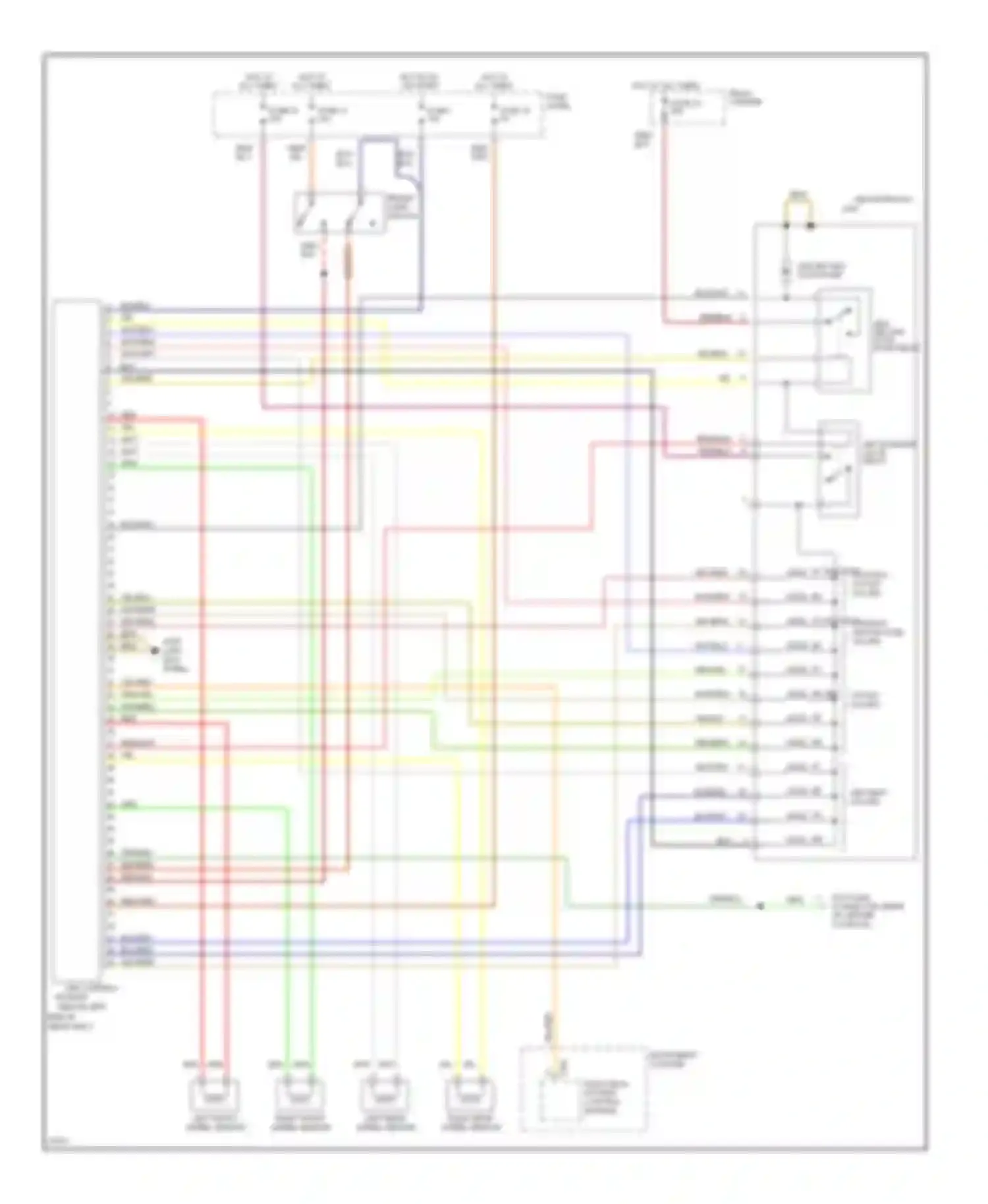 Wiring diagram red for Audi A4 B5 (1994-1999) (18 of 37)