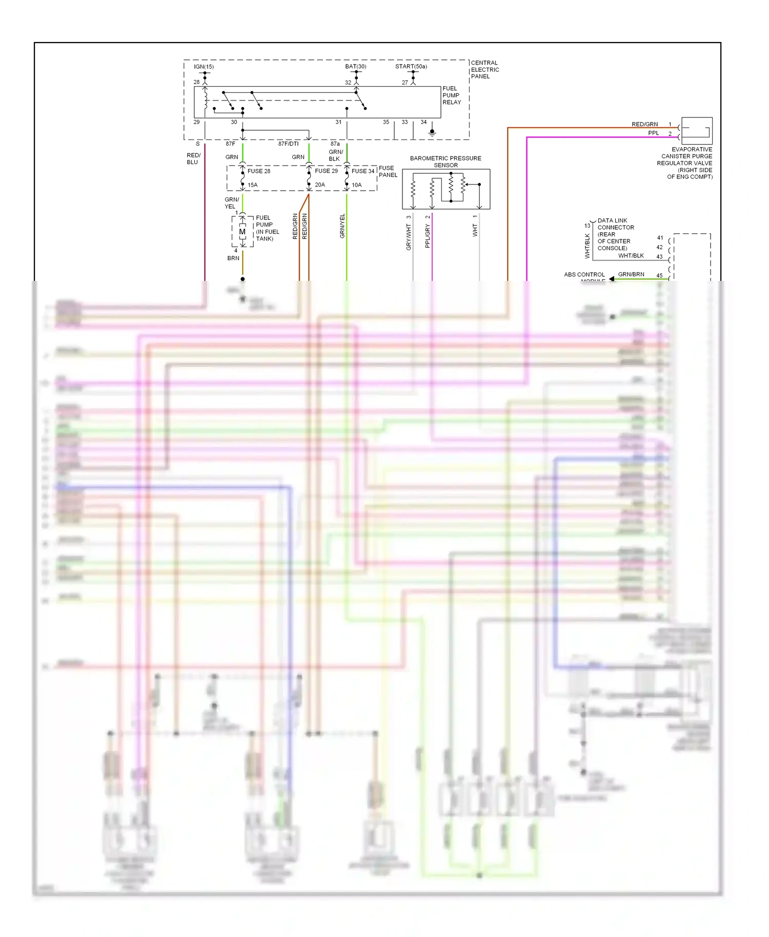 Audi A4 B5 (1994-1999) trans- missions system wiring diagram  (2 of 4)