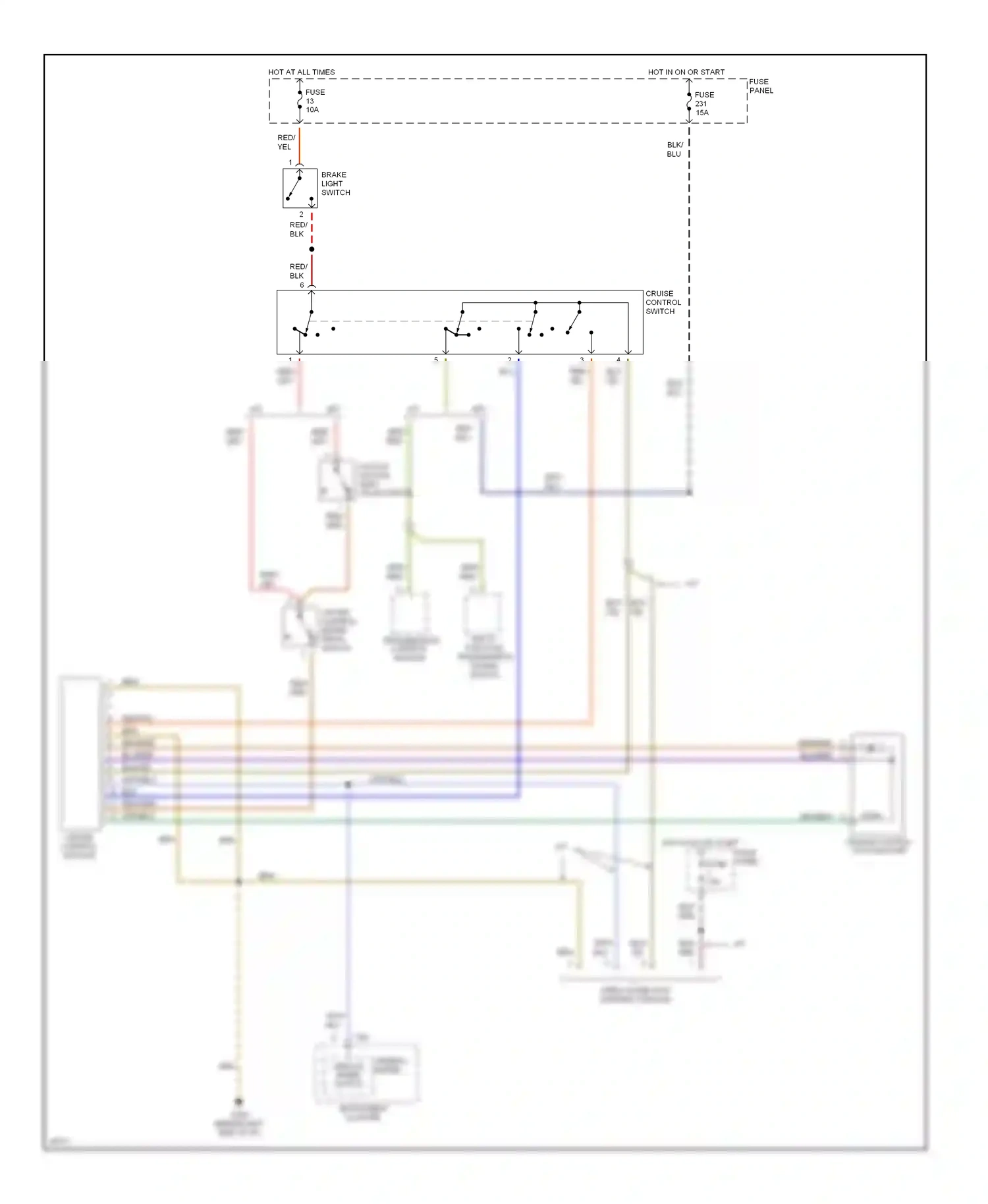 Audi A4 B5 (1994-1999) transmission control module wiring diagram  (2 of 2)