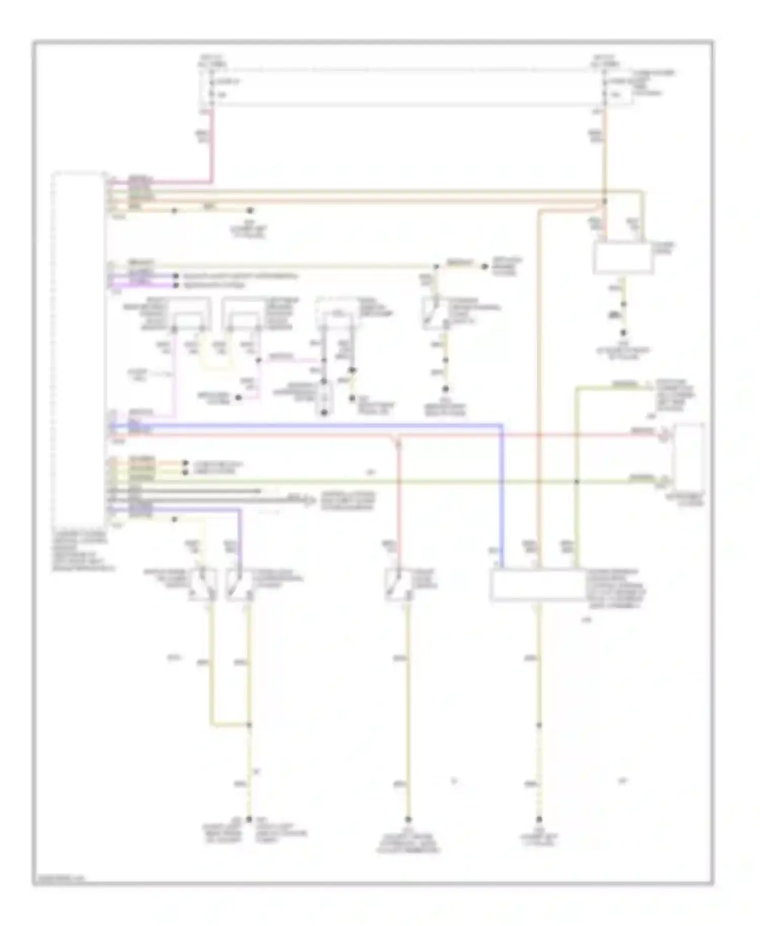 A4 Audi B6 (2000-2006): Anti-theft circuit, without convertible