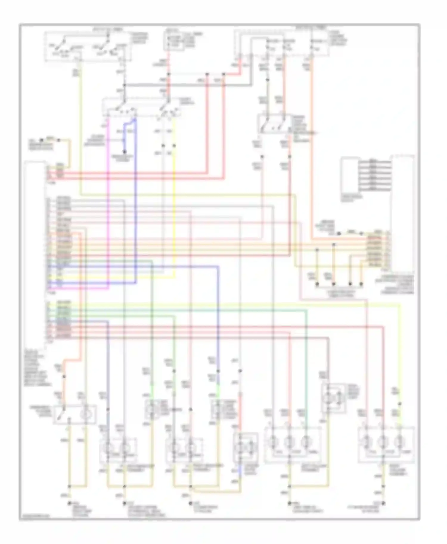 A4 Audi B6 (2000-2006): Exterior lamps circuit, without convertible, sedan