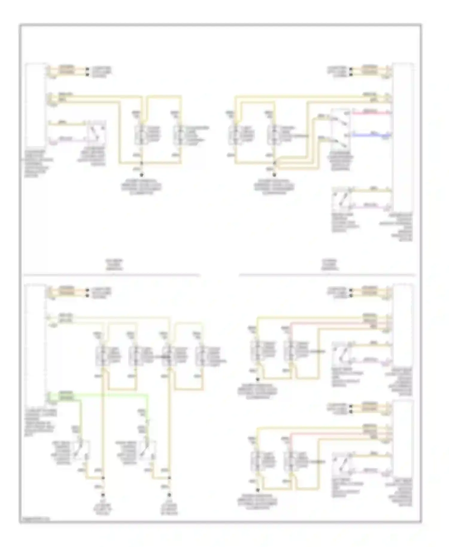 A4 Audi B6 (2000-2006): Courtesy lamps circuit, sedan (2 of 2)
