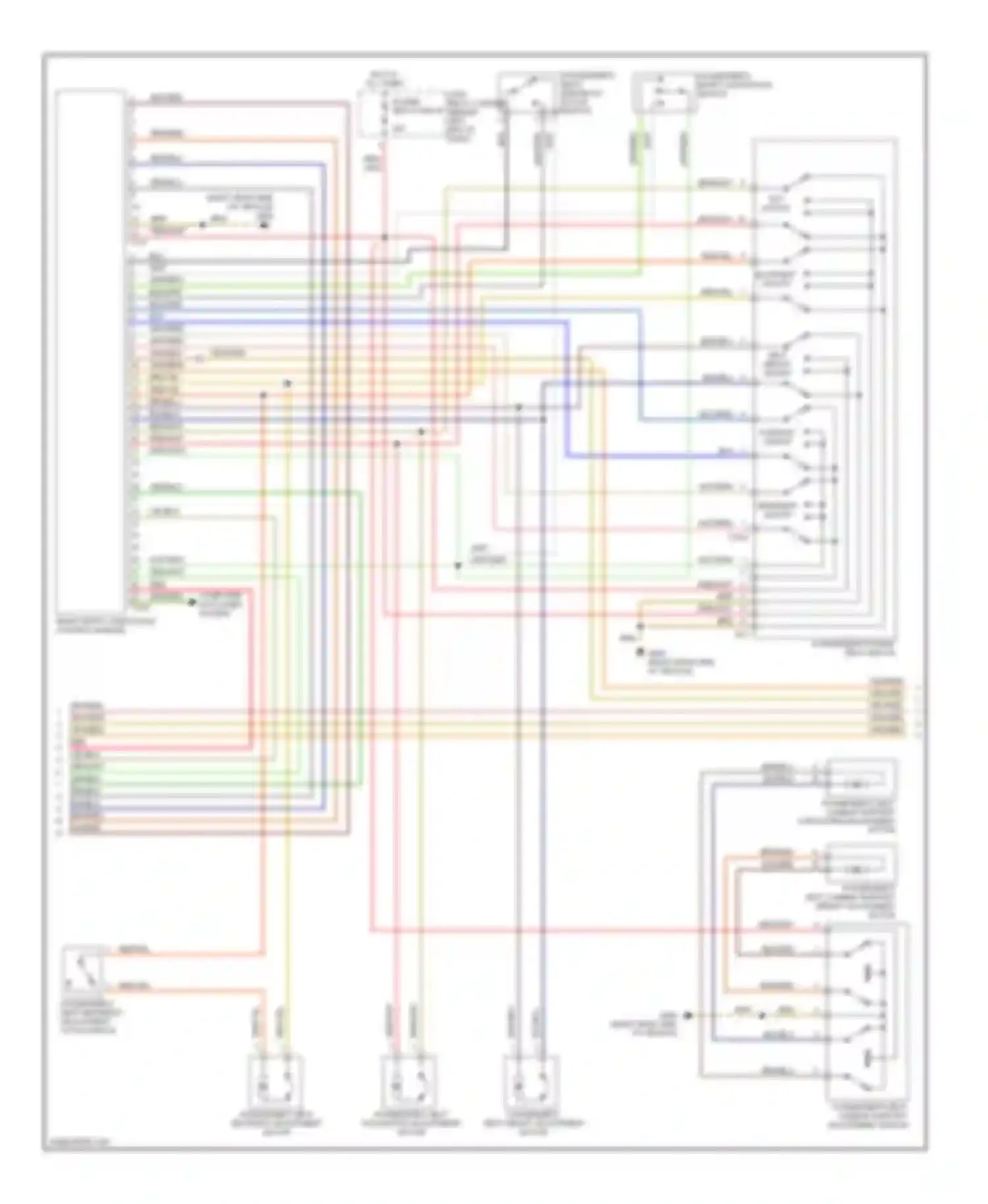 A4 Audi B6 (2000-2006): Memory systems circuit, with convertible (3 of 4)
