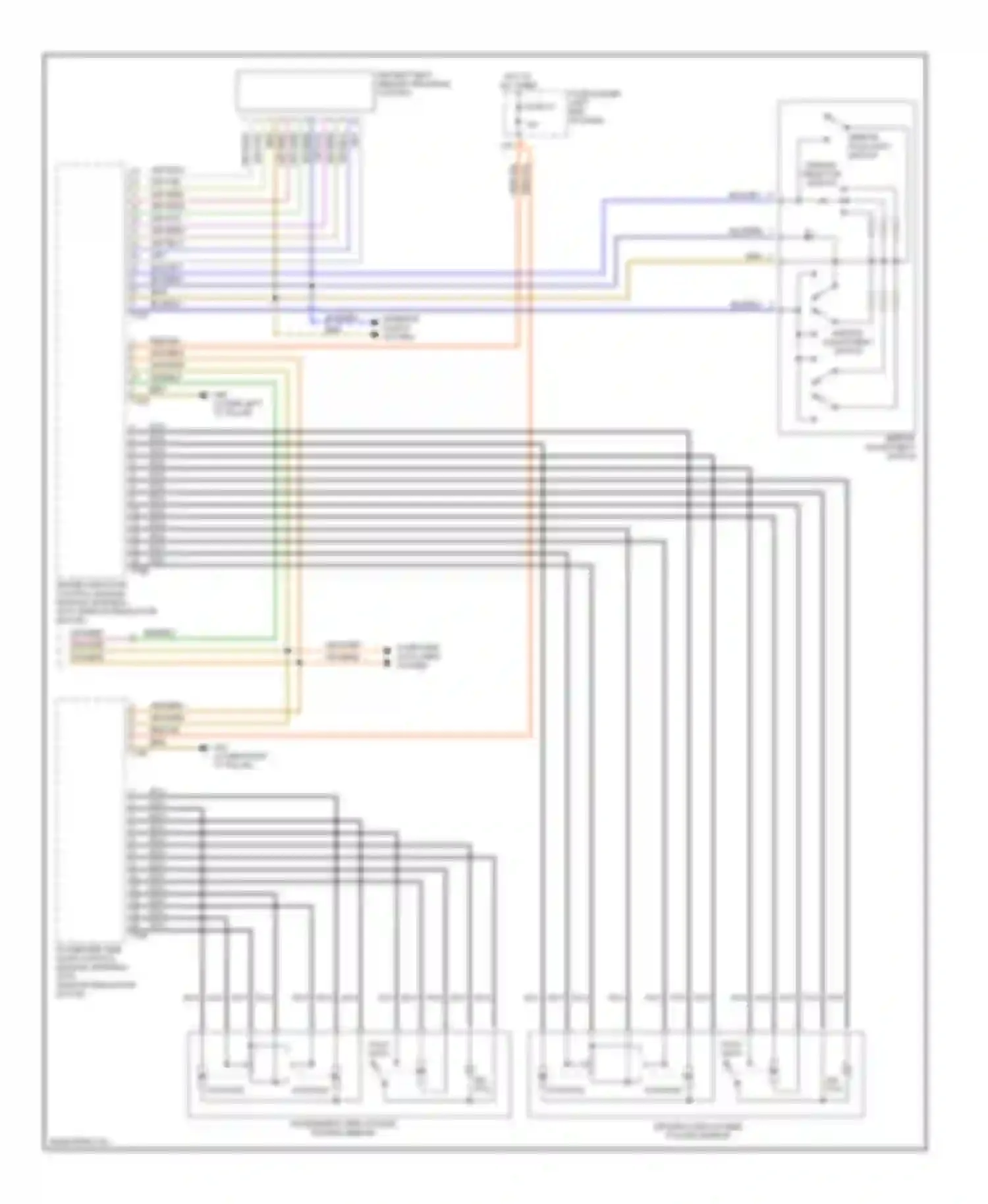A4 Audi B6 (2000-2006): Memory systems circuit, without convertible (2 of 2)