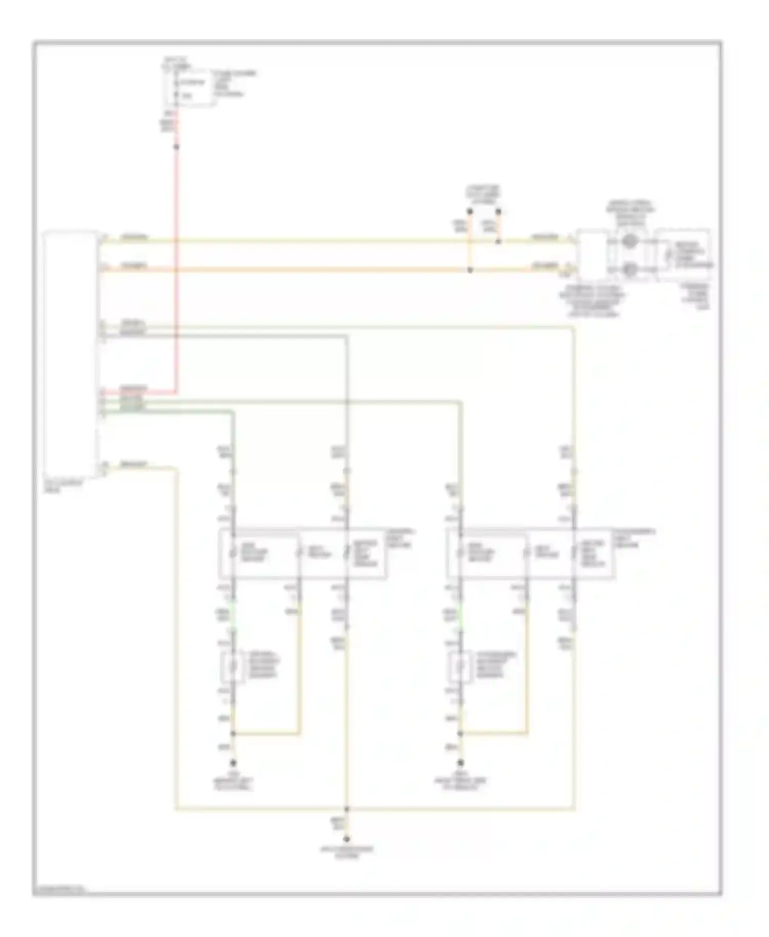 A4 Audi B6 (2000-2006): Front seat heater circuit, with convertible