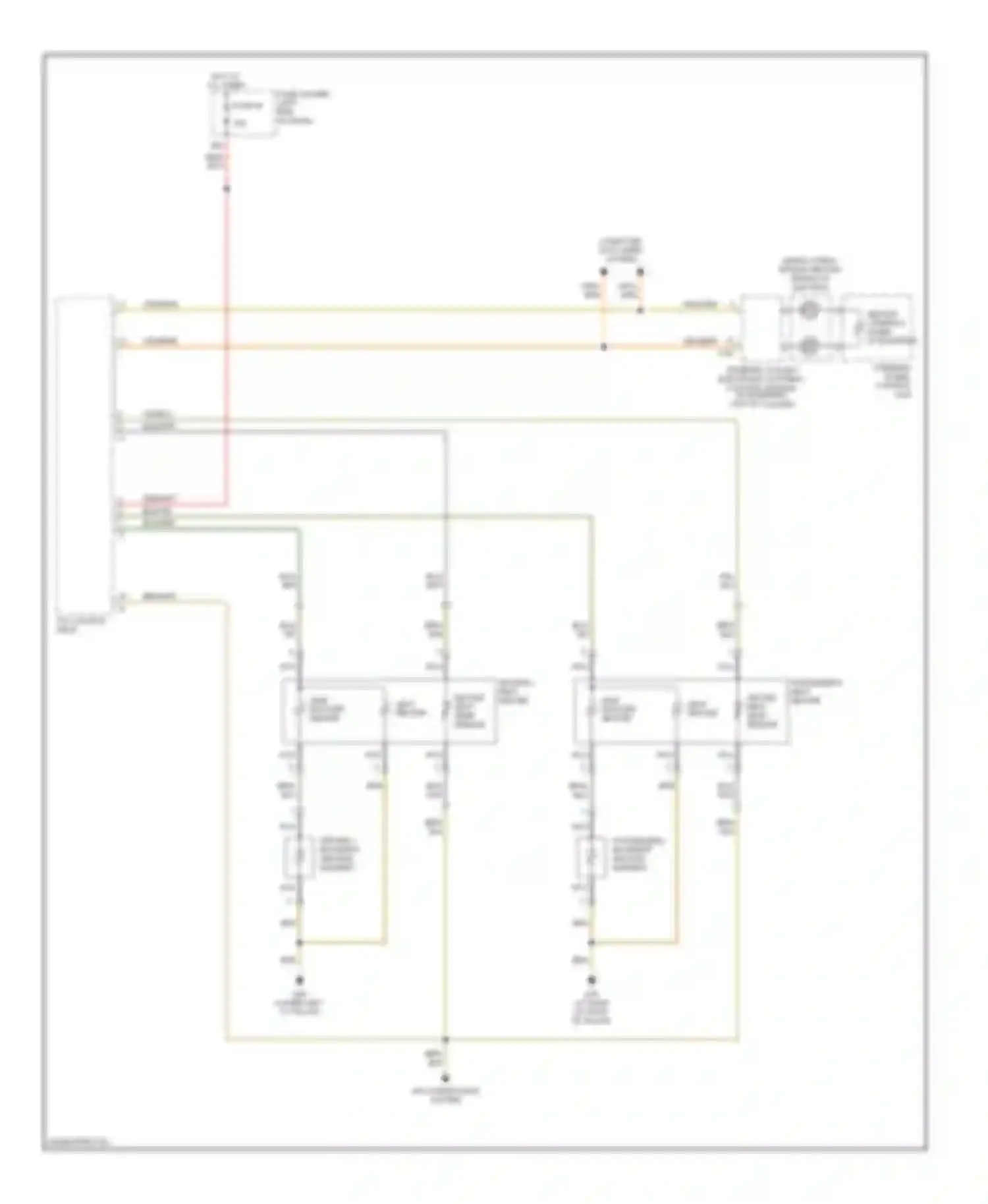 A4 Audi B6 (2000-2006): Front seat heater circuit, without convertible