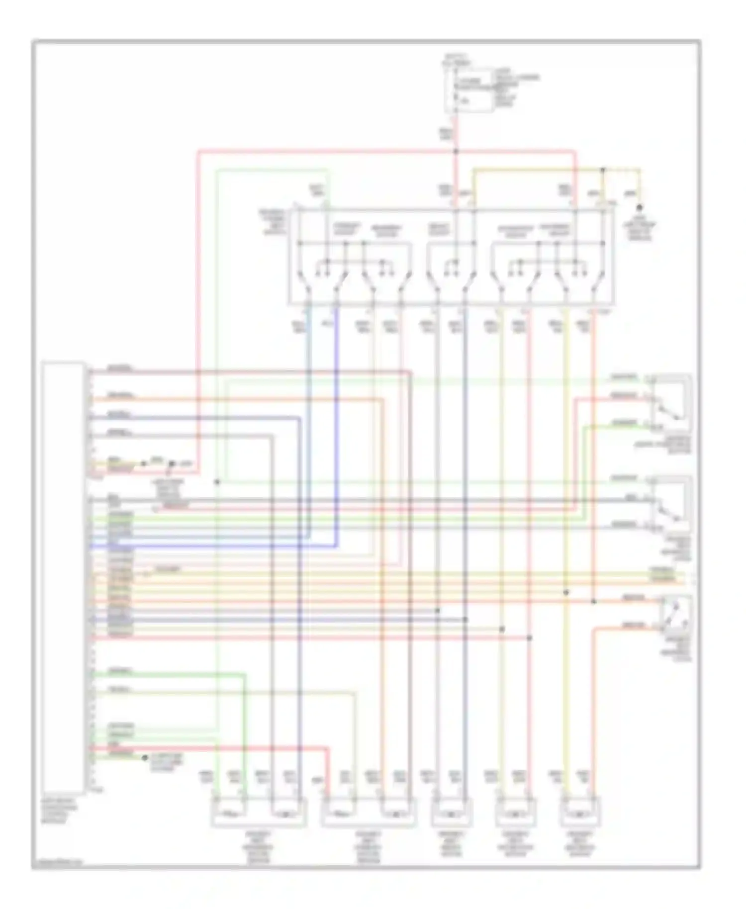 A4 Audi B6 (2000-2006): Power seat circuit, with convertible (1 of 2)