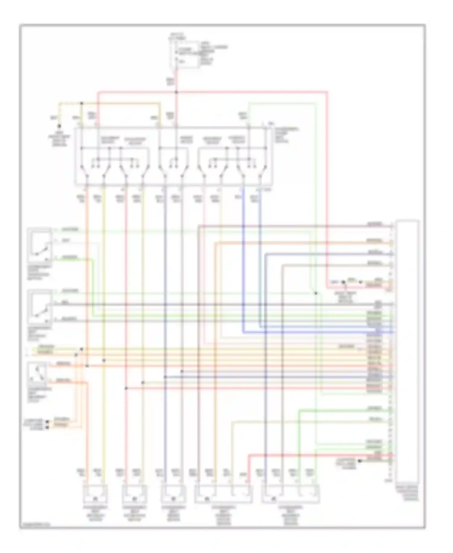 A4 Audi B6 (2000-2006): Power seat circuit, with convertible (2 of 2)