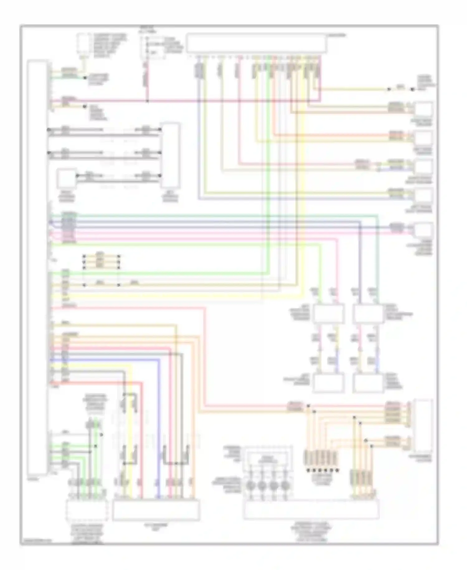 A4 Audi B6 (2000-2006): Radio circuit, with convertible, without bose