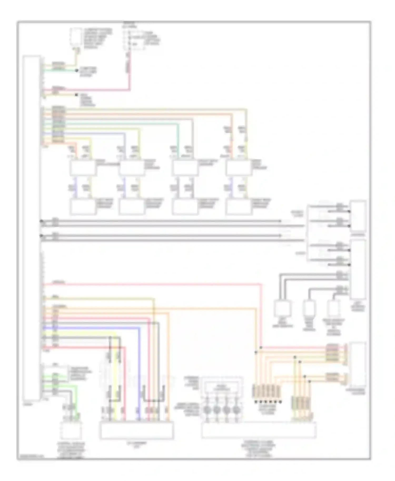A4 Audi B6 (2000-2006): Radio circuit, without convertible, without amplifier