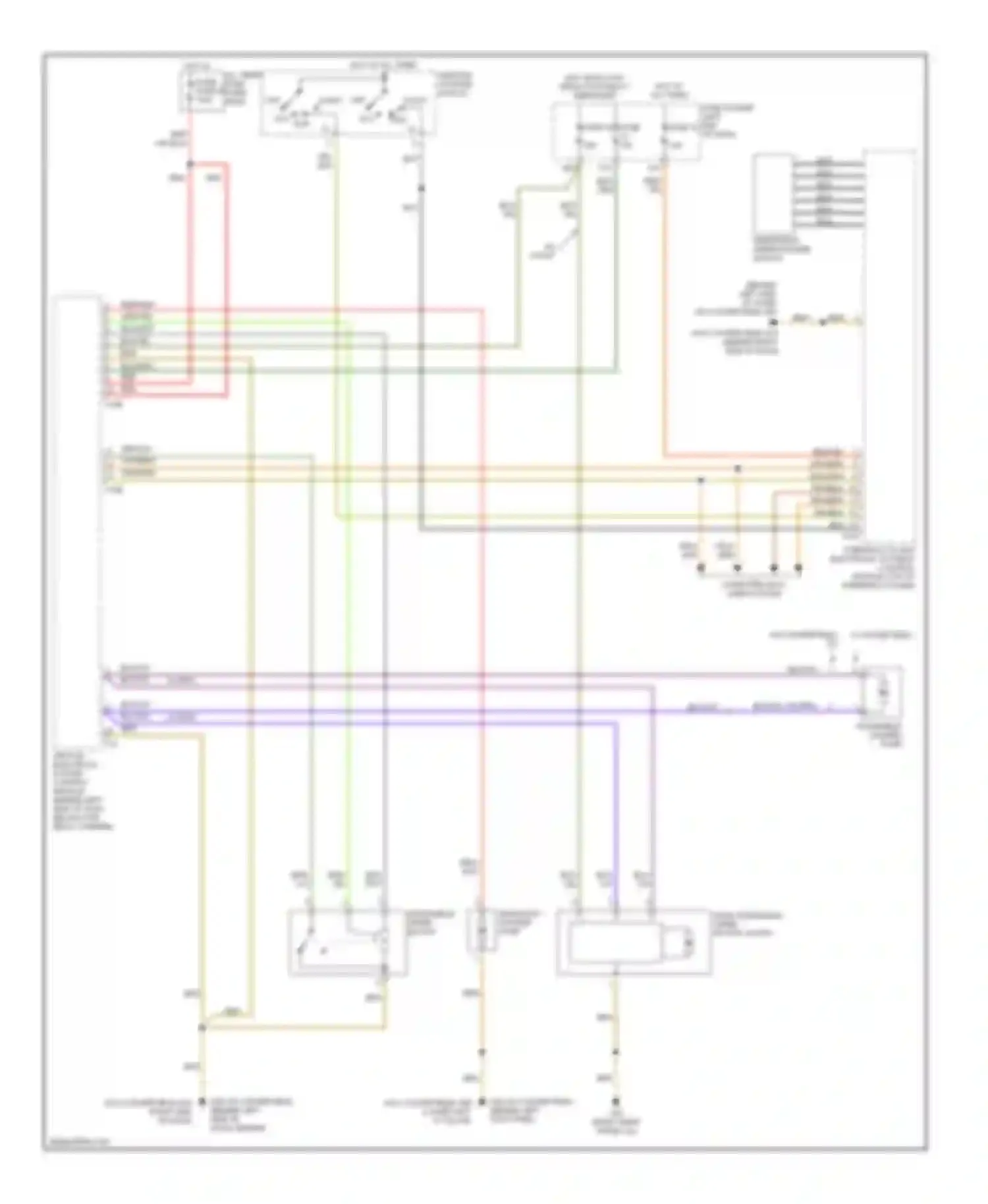 A4 Audi B6 (2000-2006): Wiper/washer circuit