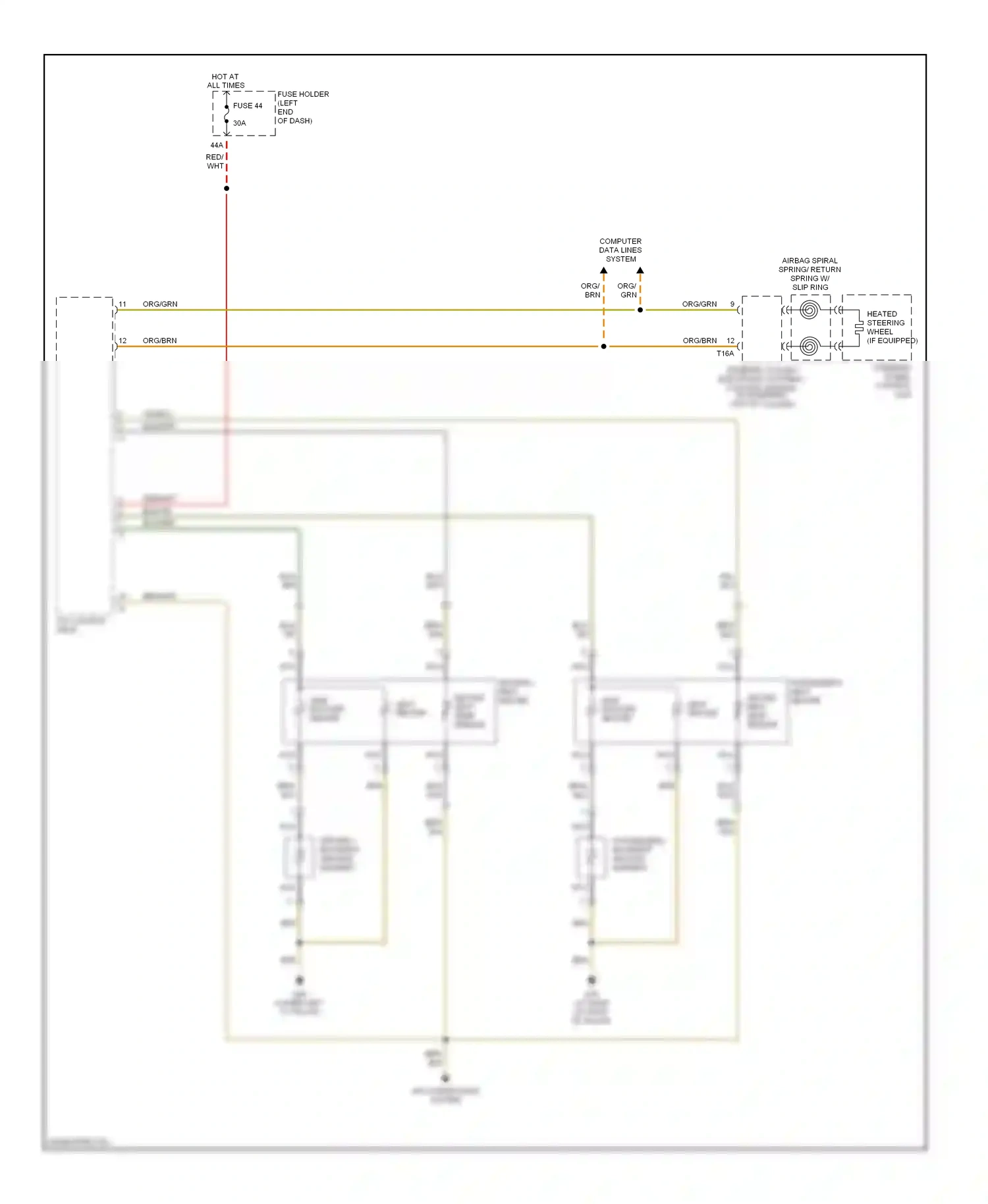 Wiring diagram blu for Audi A4 B6 (2000-2006) (54 of 82)