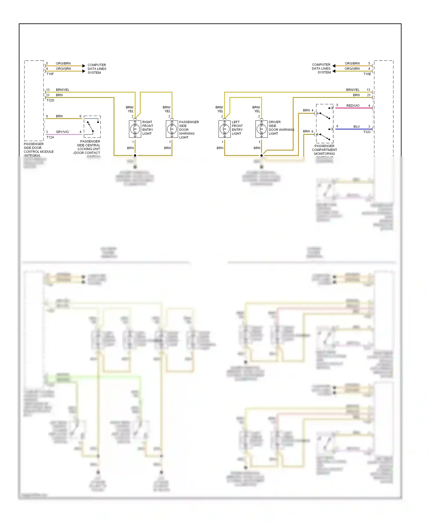 Wiring diagram blu for Audi A4 B6 (2000-2006) (32 of 82)
