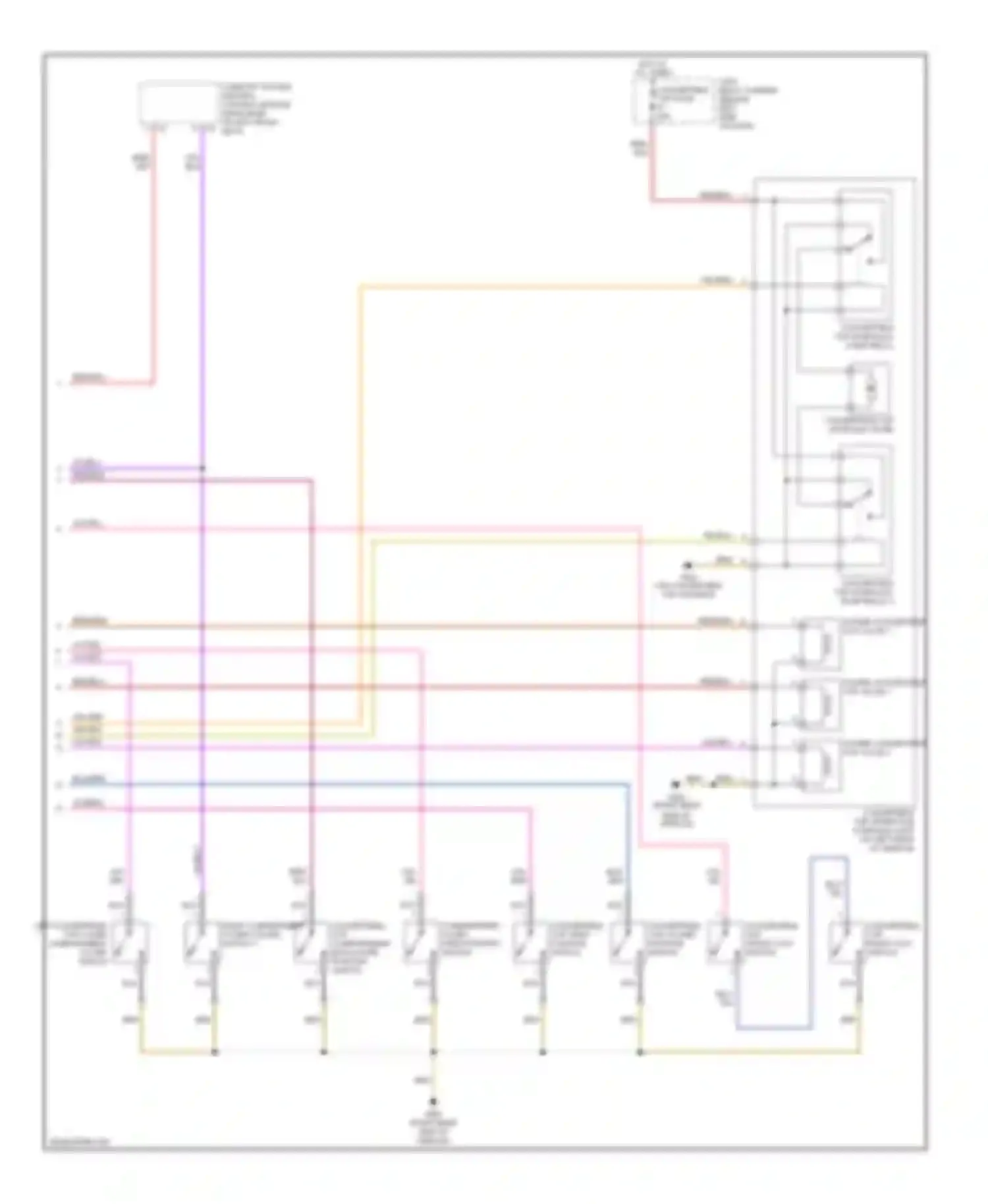 Wiring diagram blu/grn for Audi A4 B6 (2000-2006) (2 of 10)