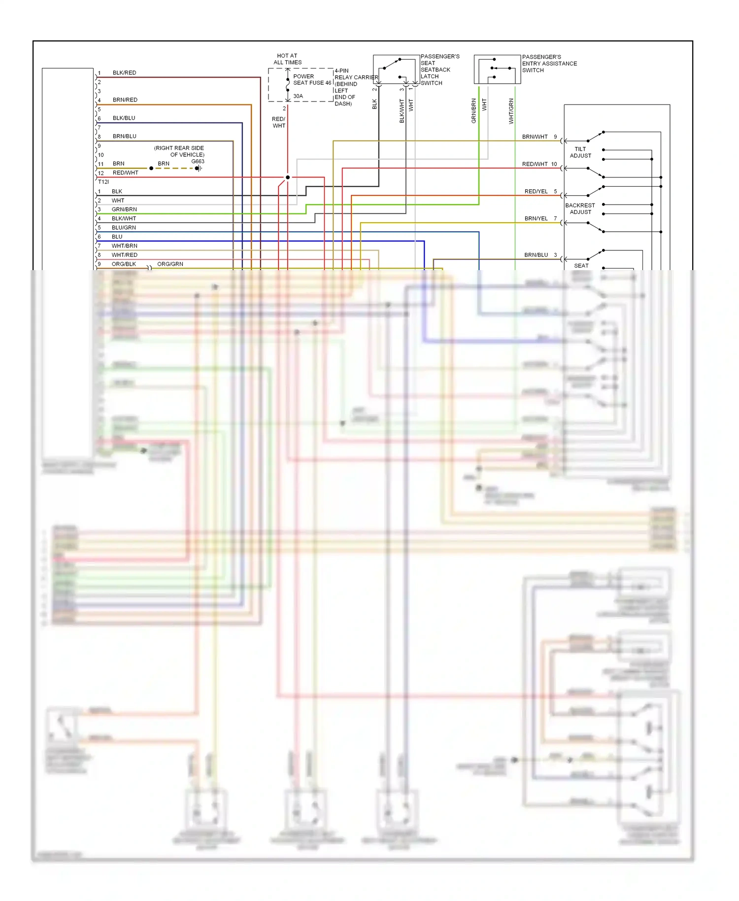 Audi A4 B6 (2000-2006) brn wiring diagram  (51 of 101)