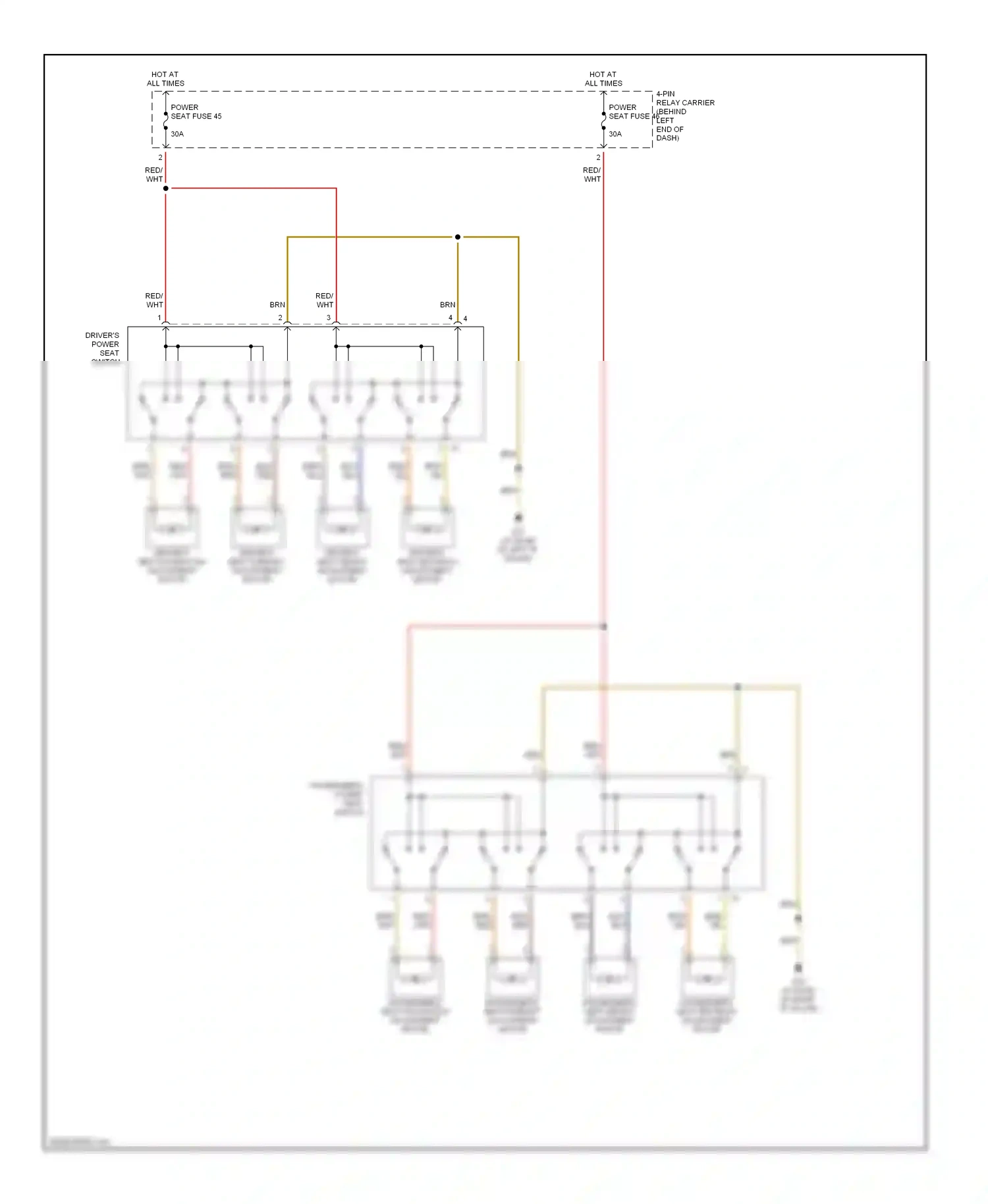 Audi A4 B6 (2000-2006) brn wiring diagram  (74 of 101)
