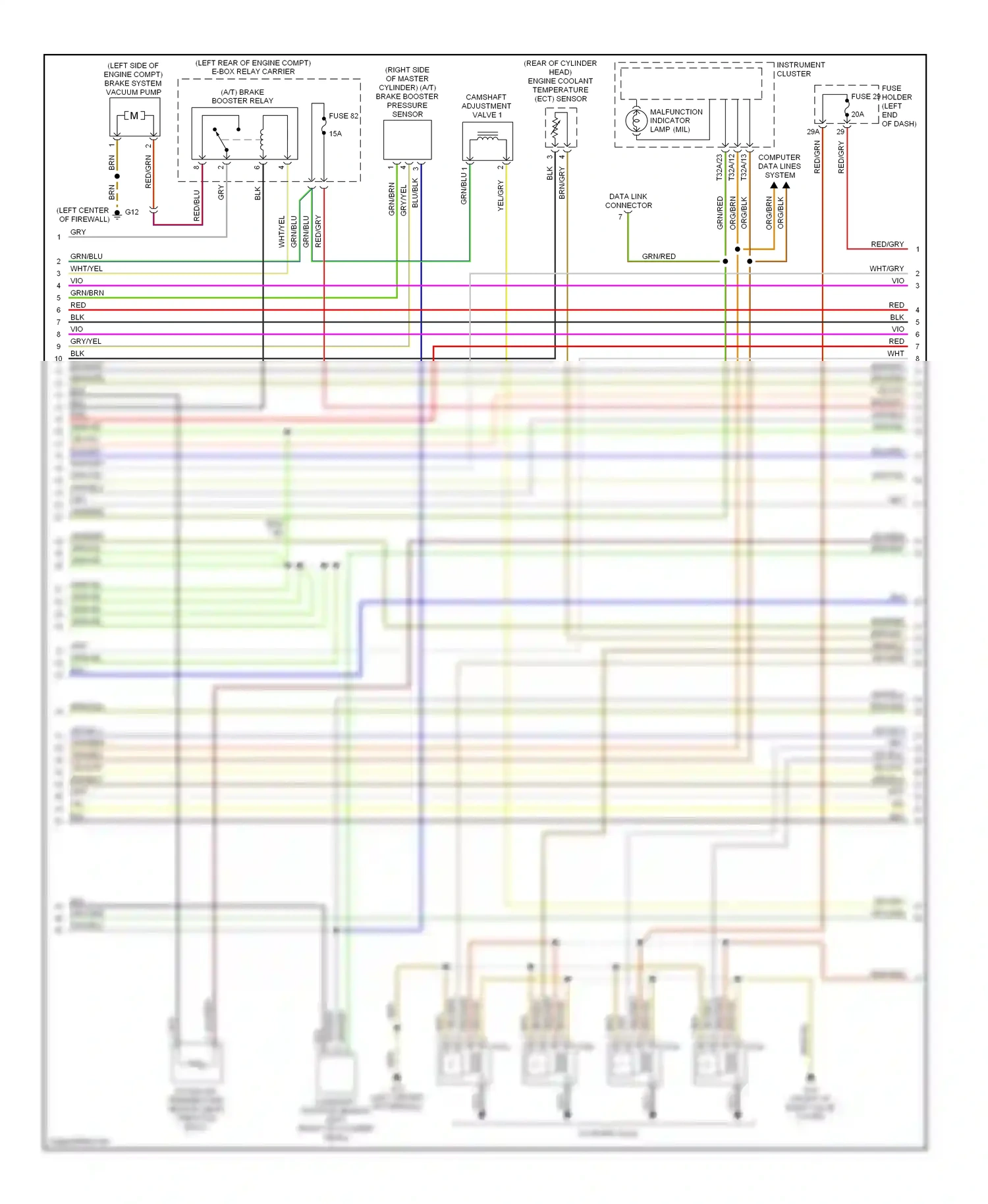 Audi A4 B6 (2000-2006) computer data lines system wiring diagram  (9 of 55)