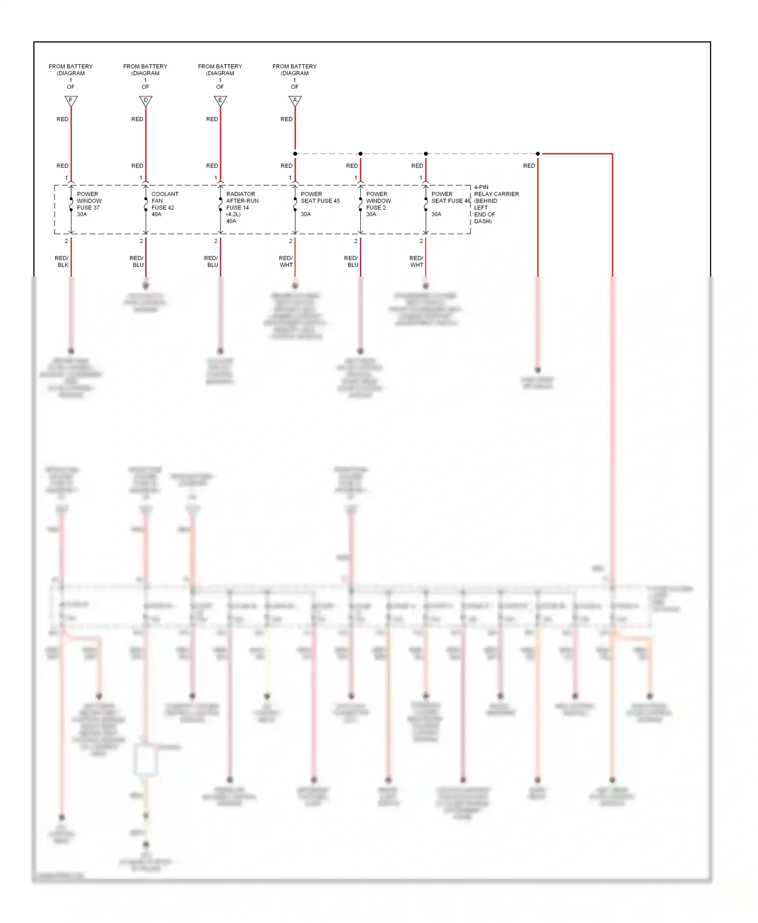 Audi A4 B6 (2000-2006) data link connector (dlc) wiring diagram  (3 of 3)