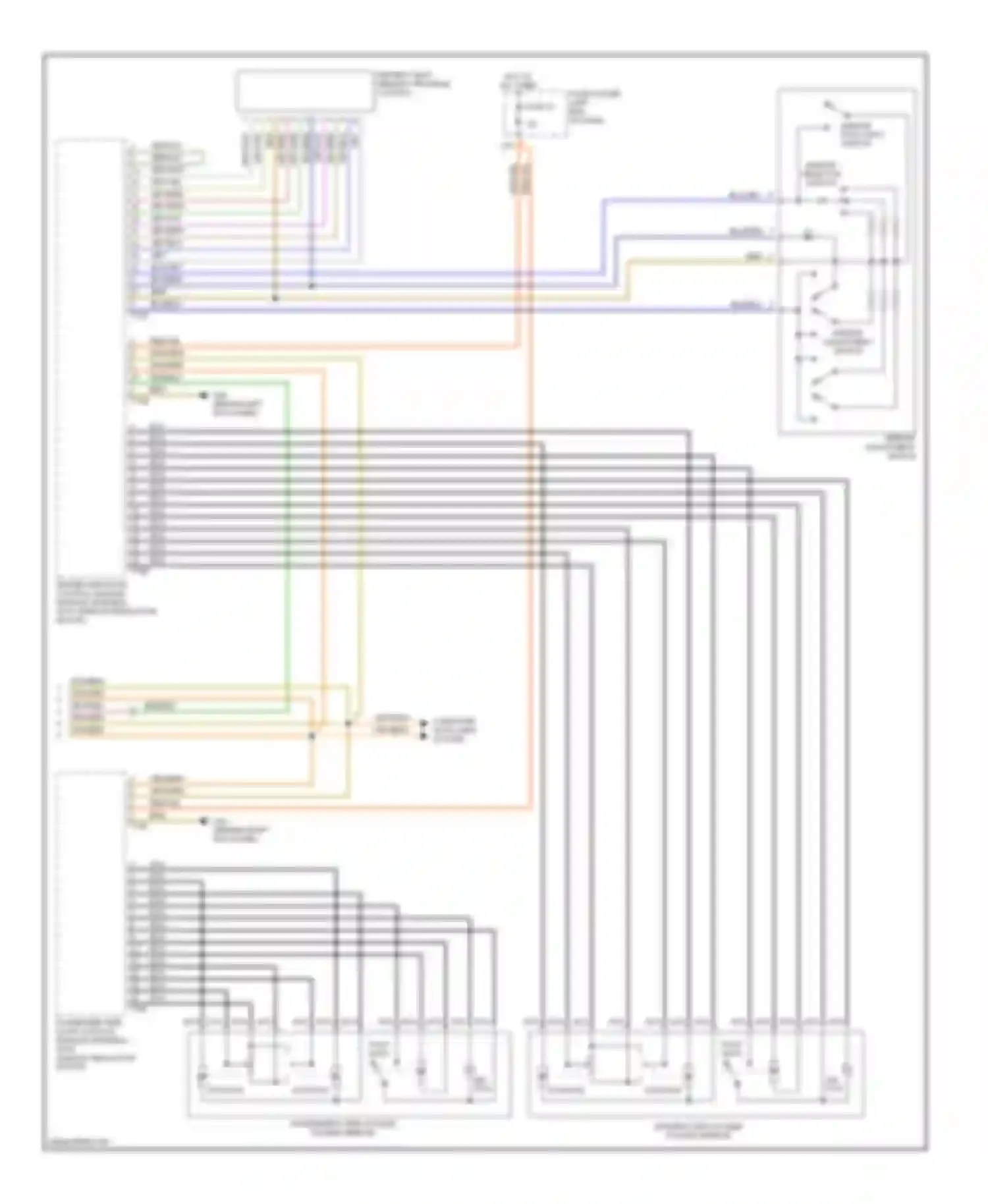 Wiring diagram driver's seat memory program control for Audi A4 B6 (2000-2006)