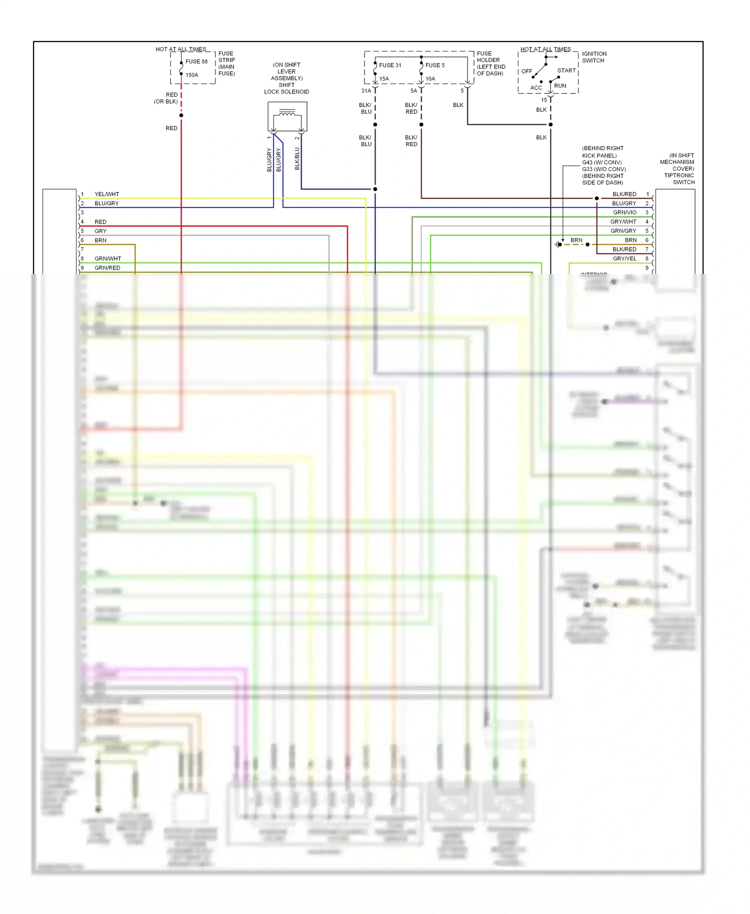 Audi A4 B6 (2000-2006) grn/vio wiring diagram  (12 of 15)