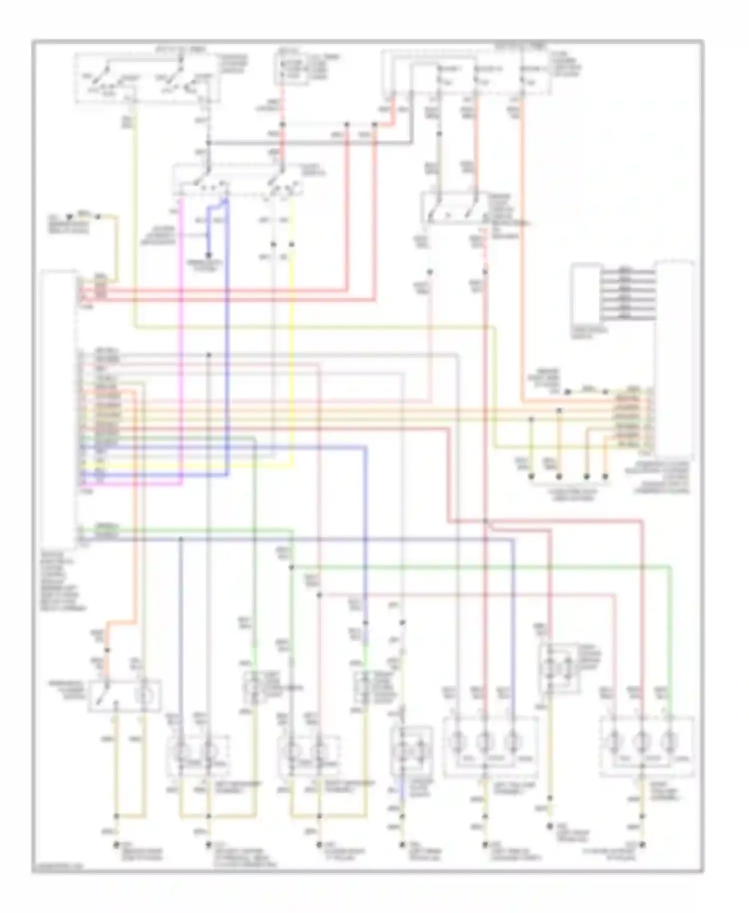 Wiring diagram high mount brake light for Audi A4 B6 (2000-2006) (2 of 4)