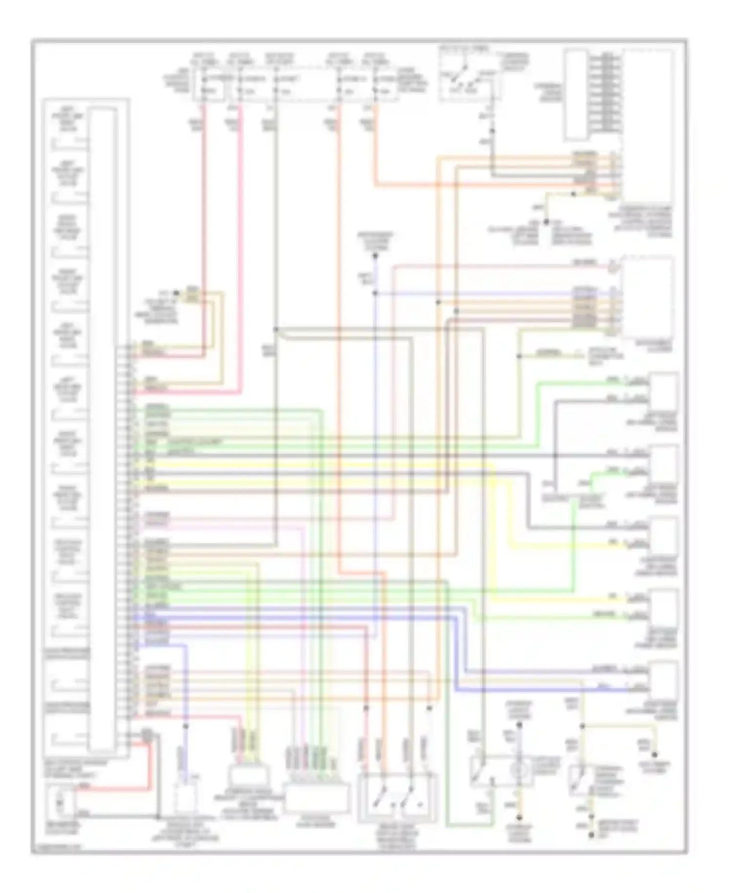 Wiring diagram computer data lines system for Audi A4 B6 (2000-2006)