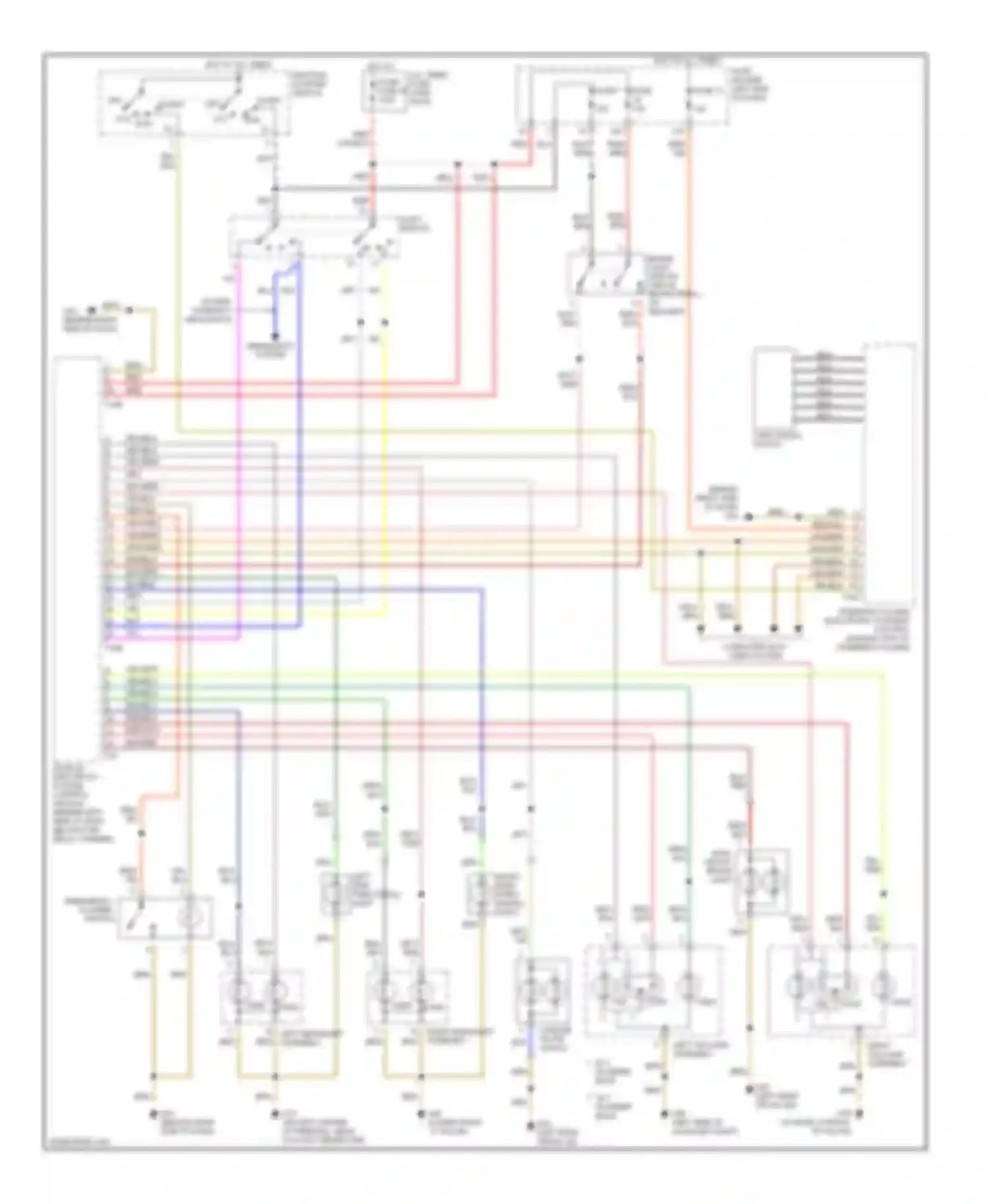 Wiring diagram computer data lines system for Audi A4 B6 (2000-2006)