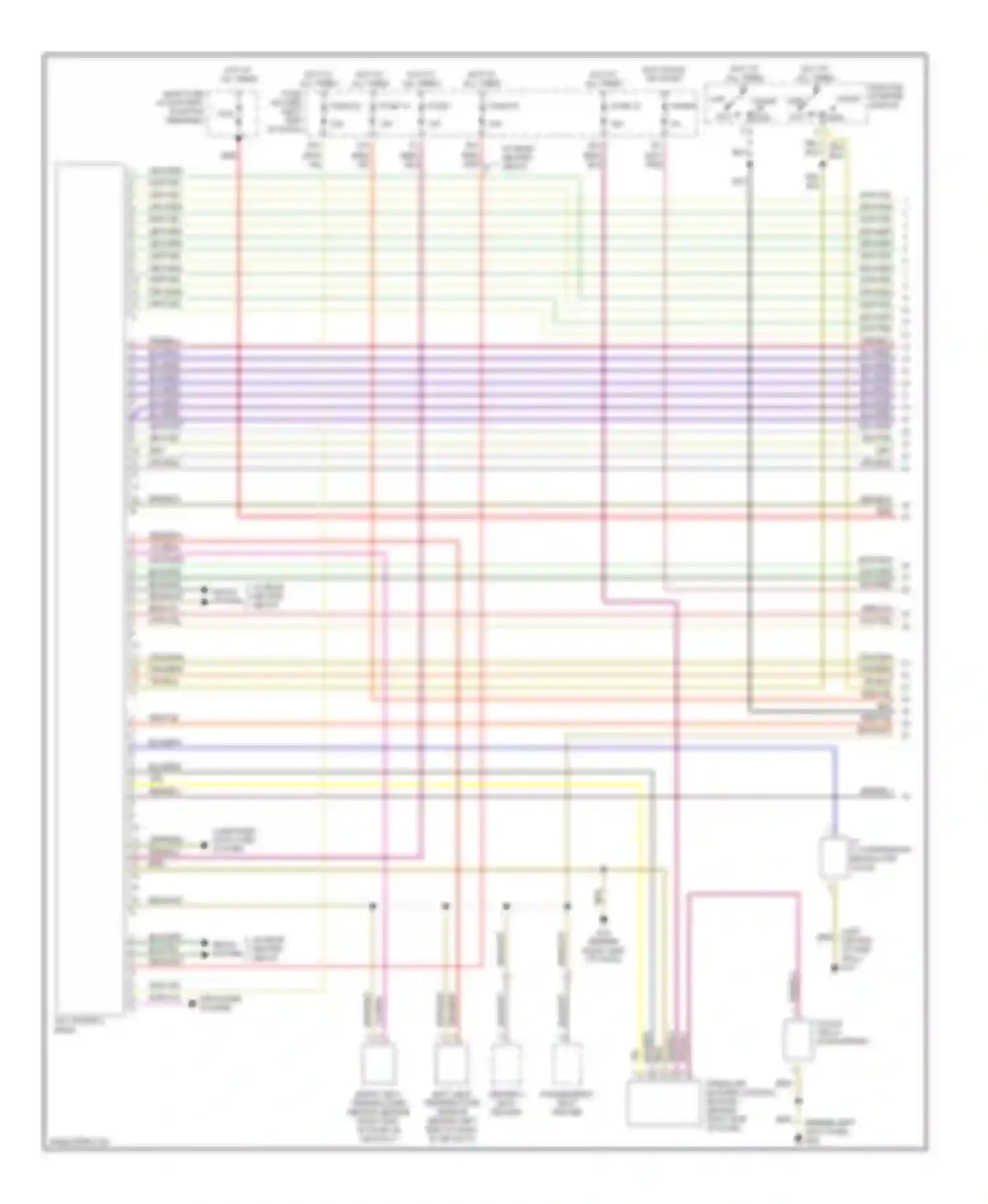 Wiring diagram computer data lines system for Audi A4 B6 (2000-2006)
