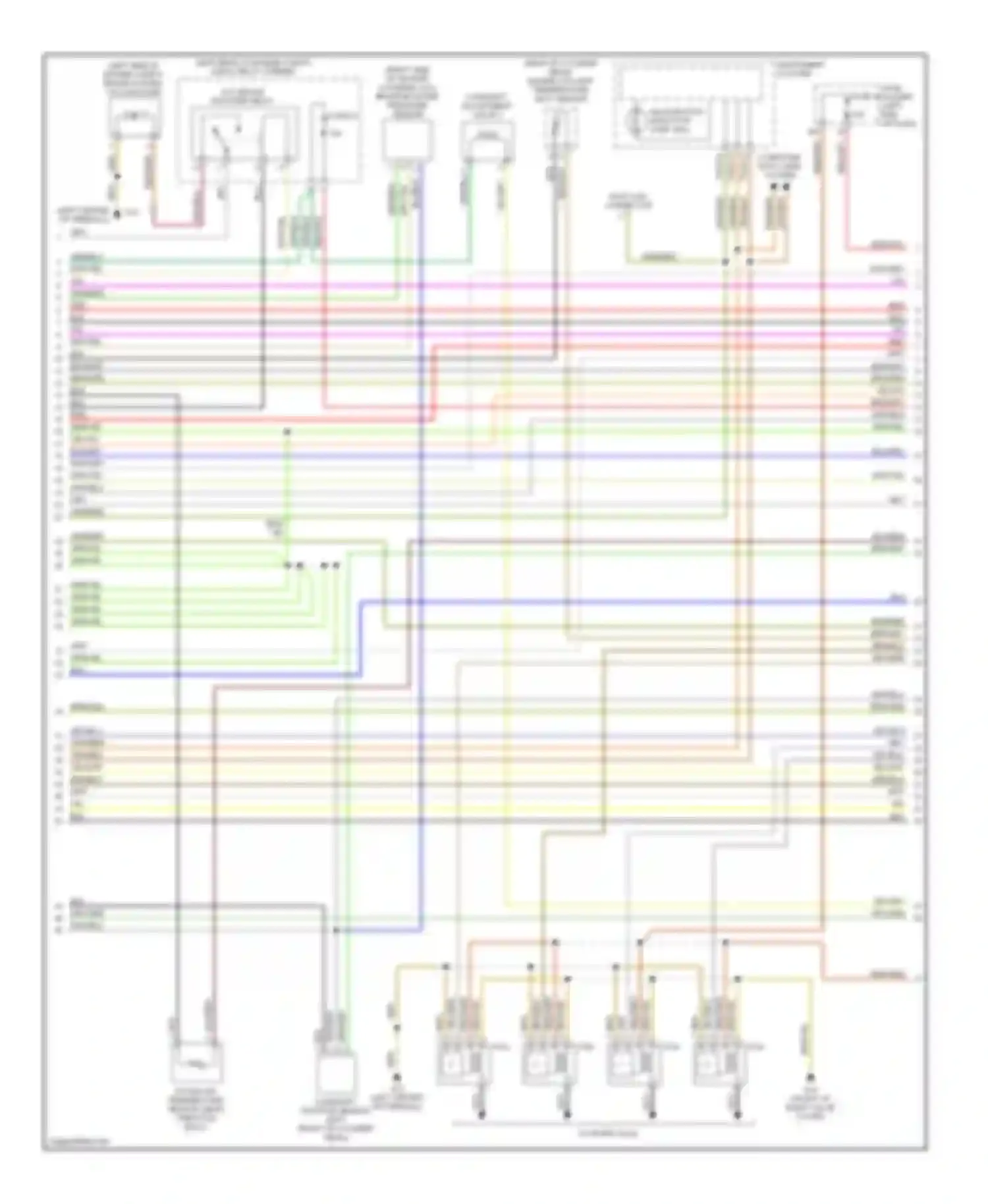 Wiring diagram malfunction indicator lamp for Audi A4 B6 (2000-2006)
