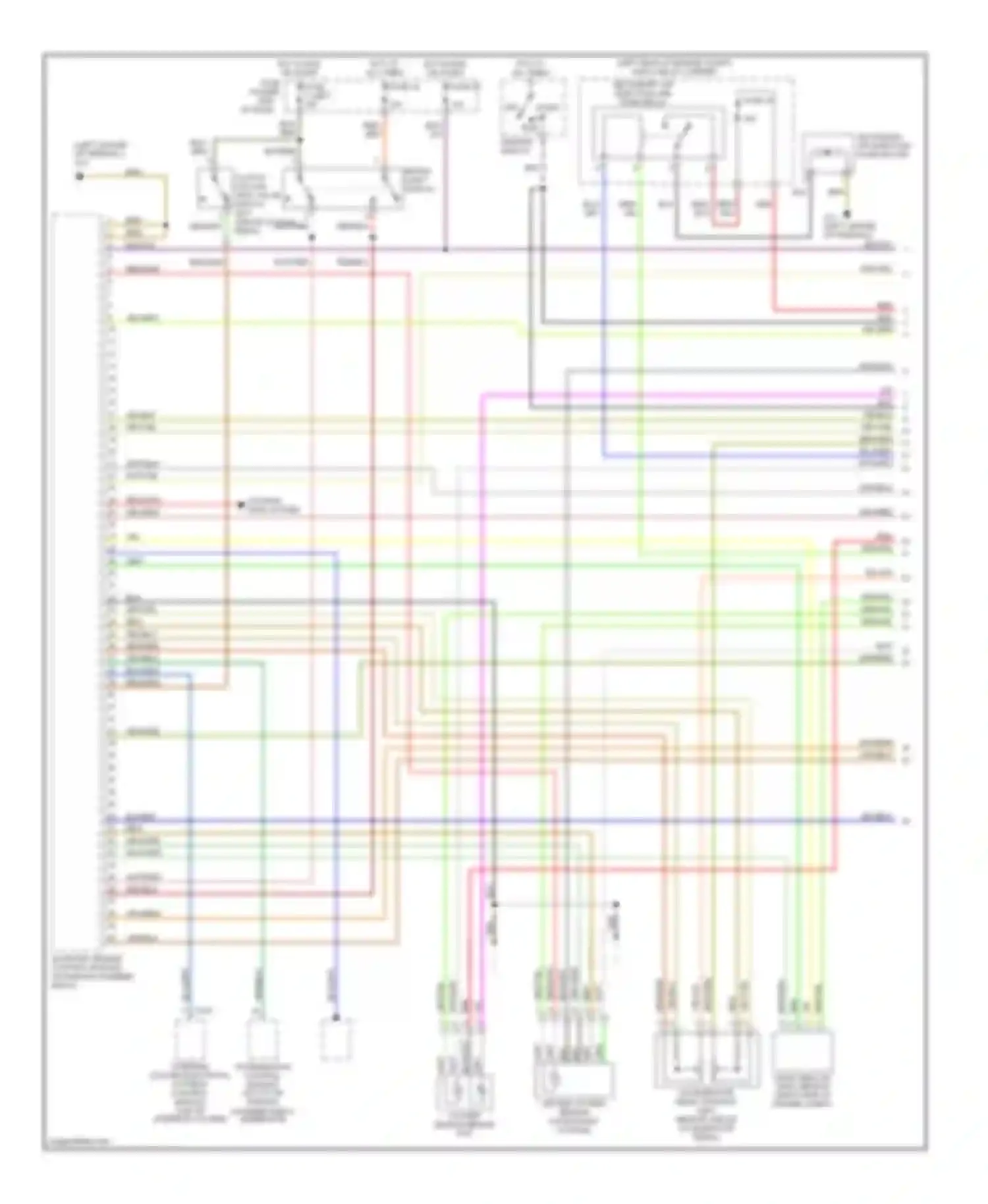 Wiring diagram oxygen sensor behind twc for Audi A4 B6 (2000-2006)