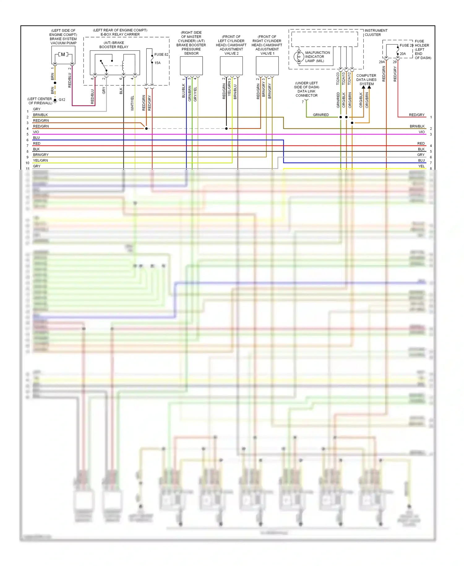 Audi A4 B6 (2000-2006) org/blk wiring diagram  (10 of 41)