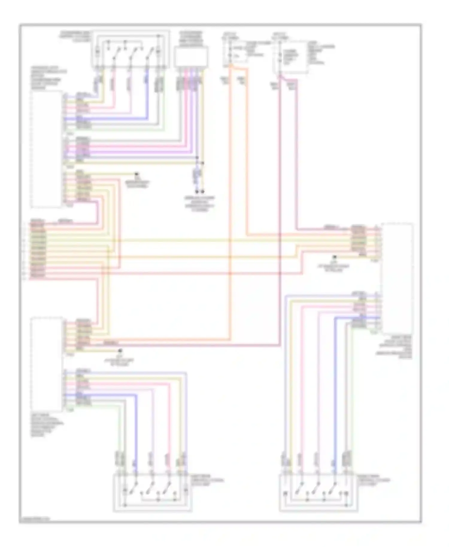 Wiring diagram power window fuse 2 for Audi A4 B6 (2000-2006)