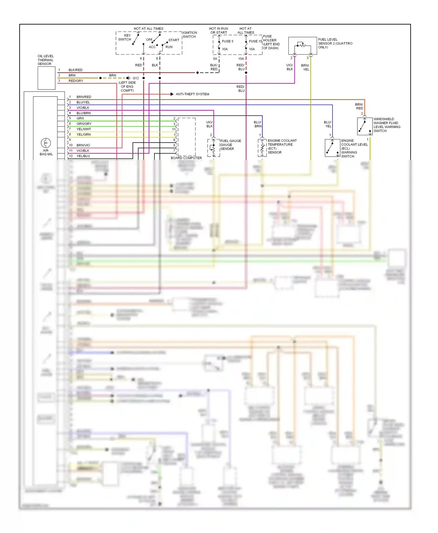 Wiring diagram red/blu for Audi A4 B6 (2000-2006) (13 of 29)