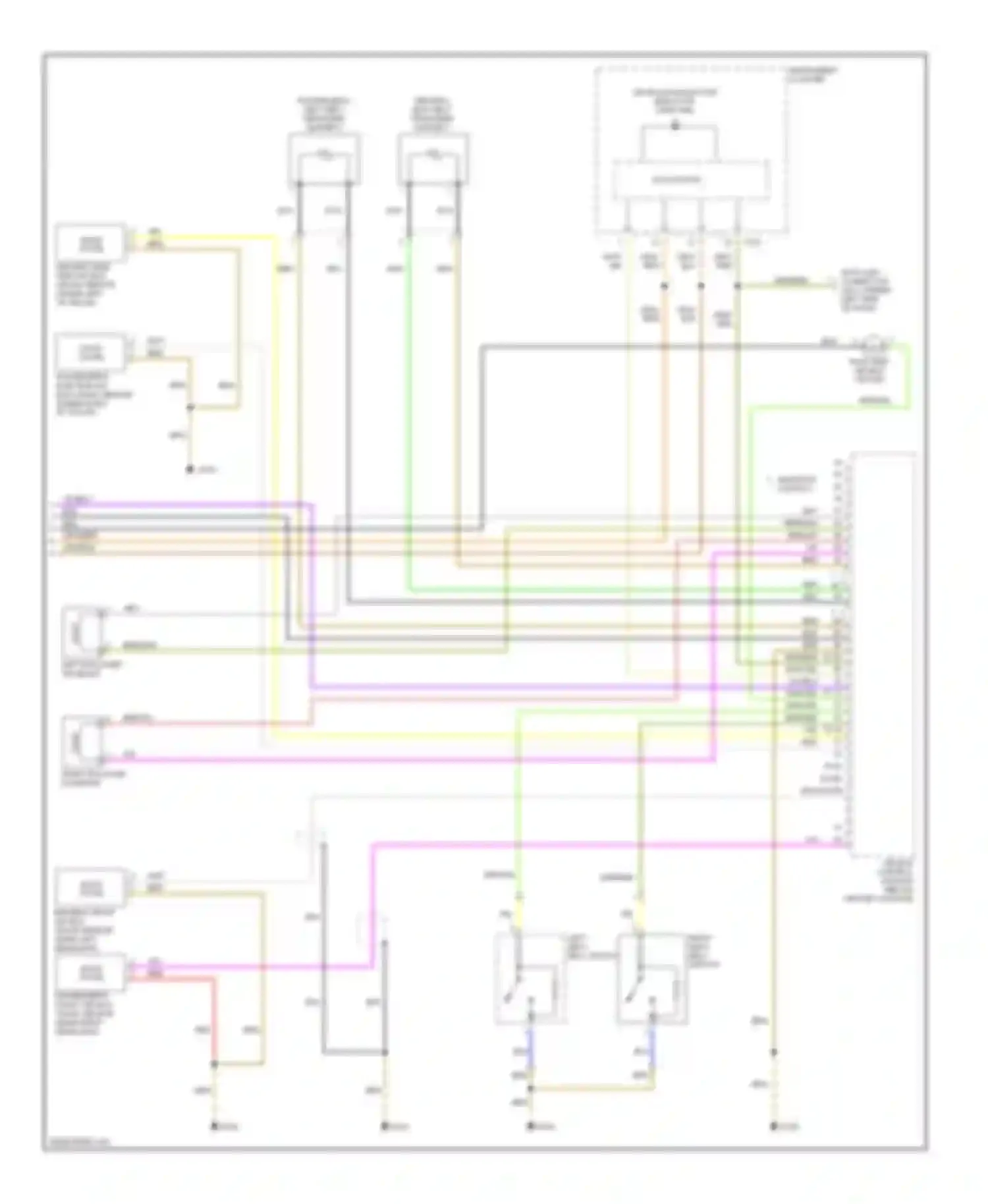 Wiring diagram solid state for Audi A4 B6 (2000-2006) (2 of 4)
