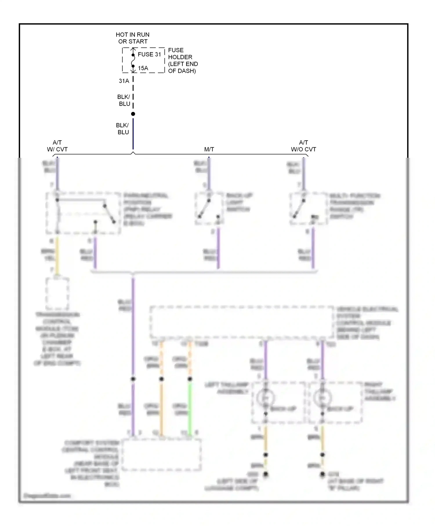 Audi A4 B6 (2000-2006) yel wiring diagram  (62 of 72)