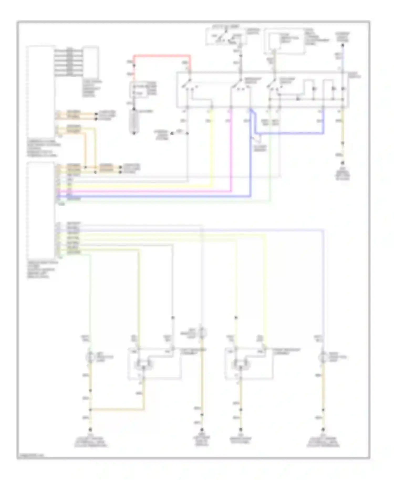 Wiring diagram load reduction relay for Audi A4 B6 (2000-2006)