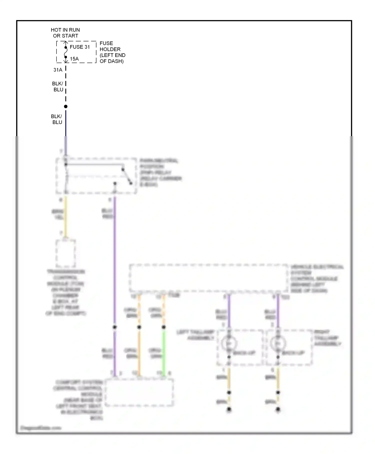 Audi A4 B6 (2000-2006) yel wiring diagram  (11 of 72)