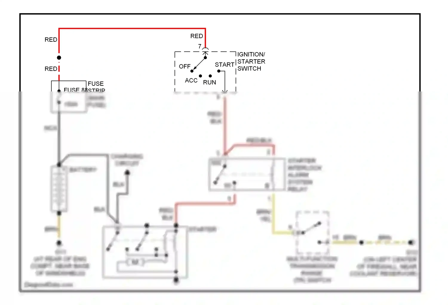 Audi A4 B6 (2000-2006) yel wiring diagram  (64 of 72)
