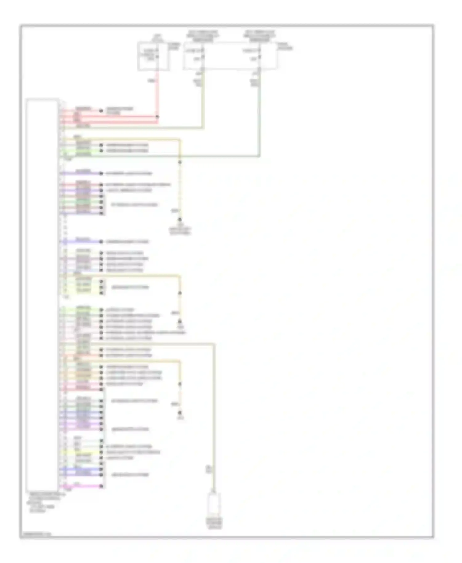A4 Audi B7 (2004-2009): Vehicle electrical system control module circuit, convertible
