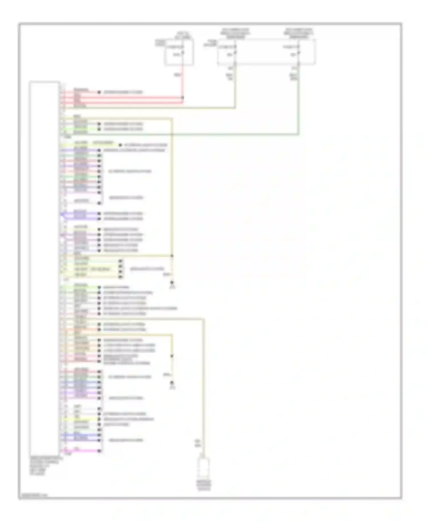 A4 Audi B7 (2004-2009): Vehicle electrical system control module circuit, except convertible