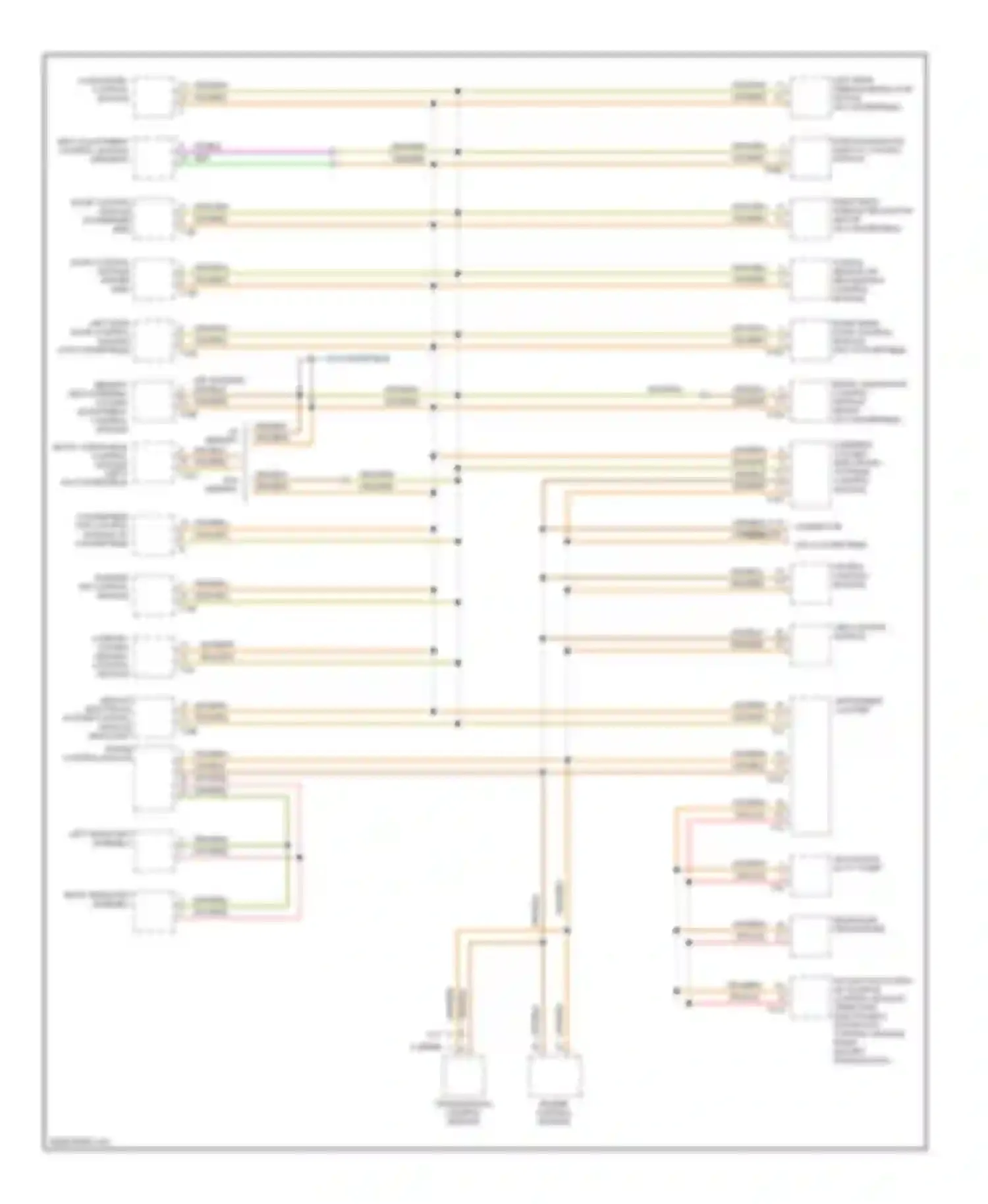 A4 Audi B7 (2004-2009): High/low bus circuit