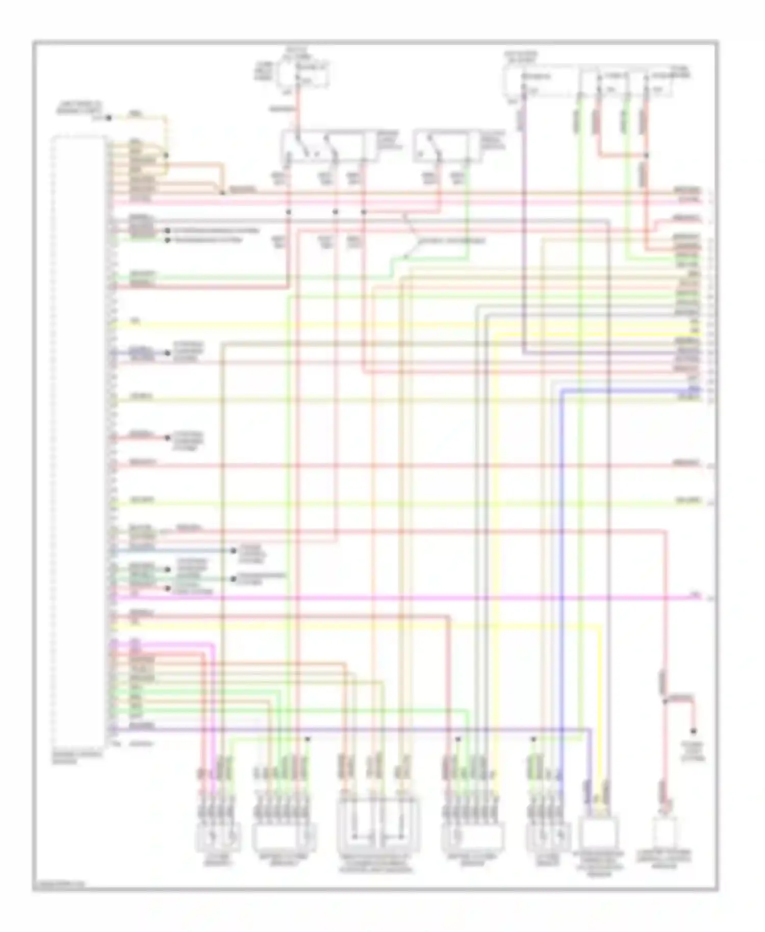 A4 Audi B7 (2004-2009): Wiring diagram engine performance 3.2l (1 of 4)