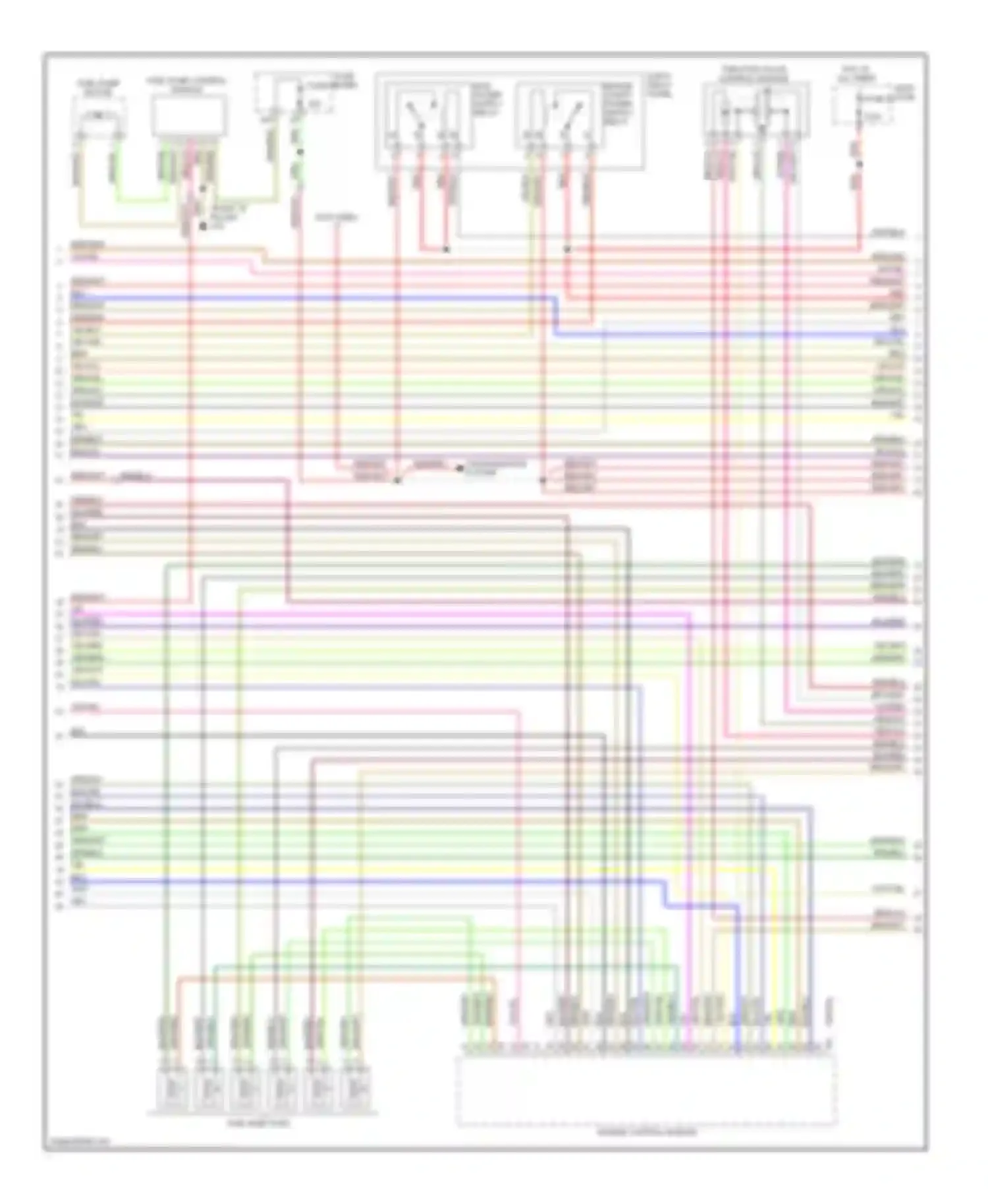 A4 Audi B7 (2004-2009): Wiring diagram engine performance 3.2l (3 of 4)