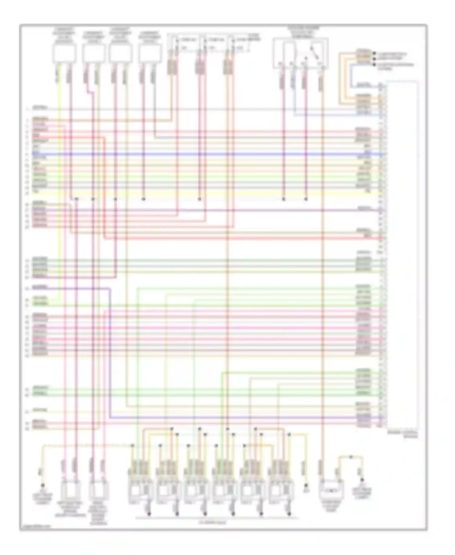 A4 Audi B7 (2004-2009): Wiring diagram engine performance 3.2l (4 of 4)