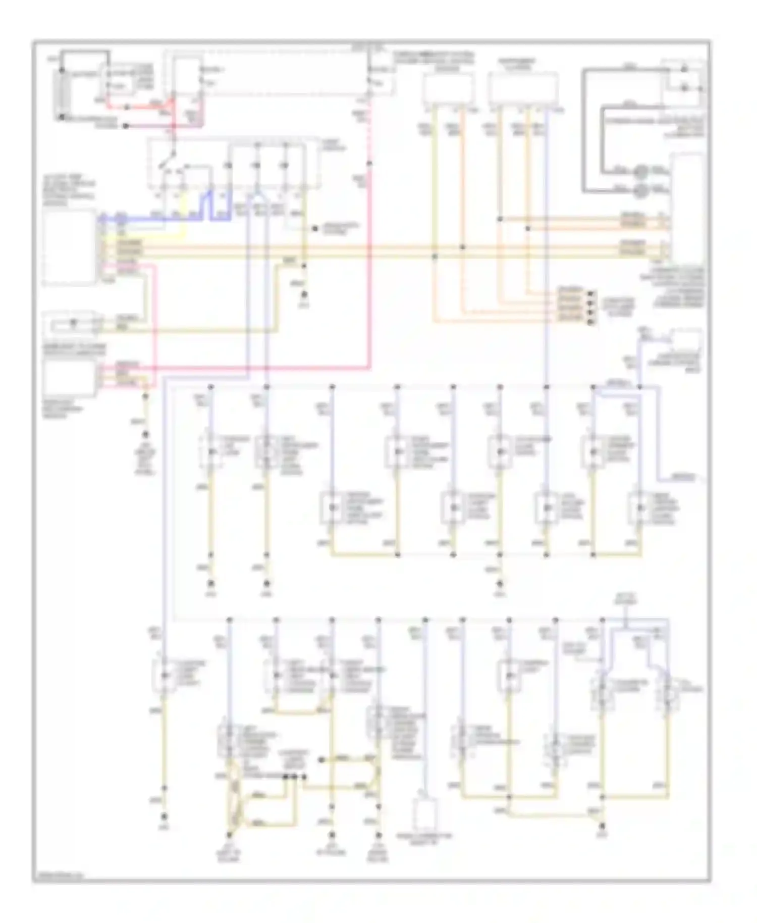 A4 Audi B7 (2004-2009): Instrument illumination circuit, except convertible (1 of 2)