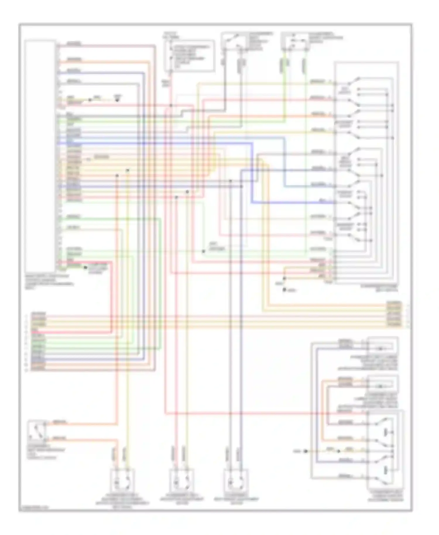 A4 Audi B7 (2004-2009): Memory systems circuit, convertible (3 of 4)
