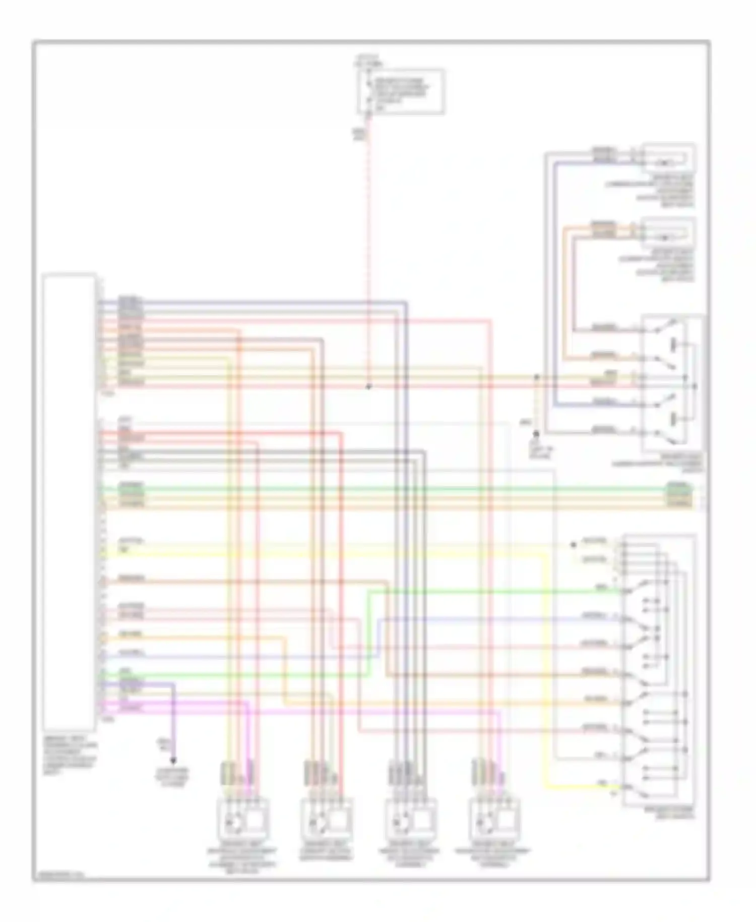 A4 Audi B7 (2004-2009): Memory systems circuit, except convertible (1 of 2)